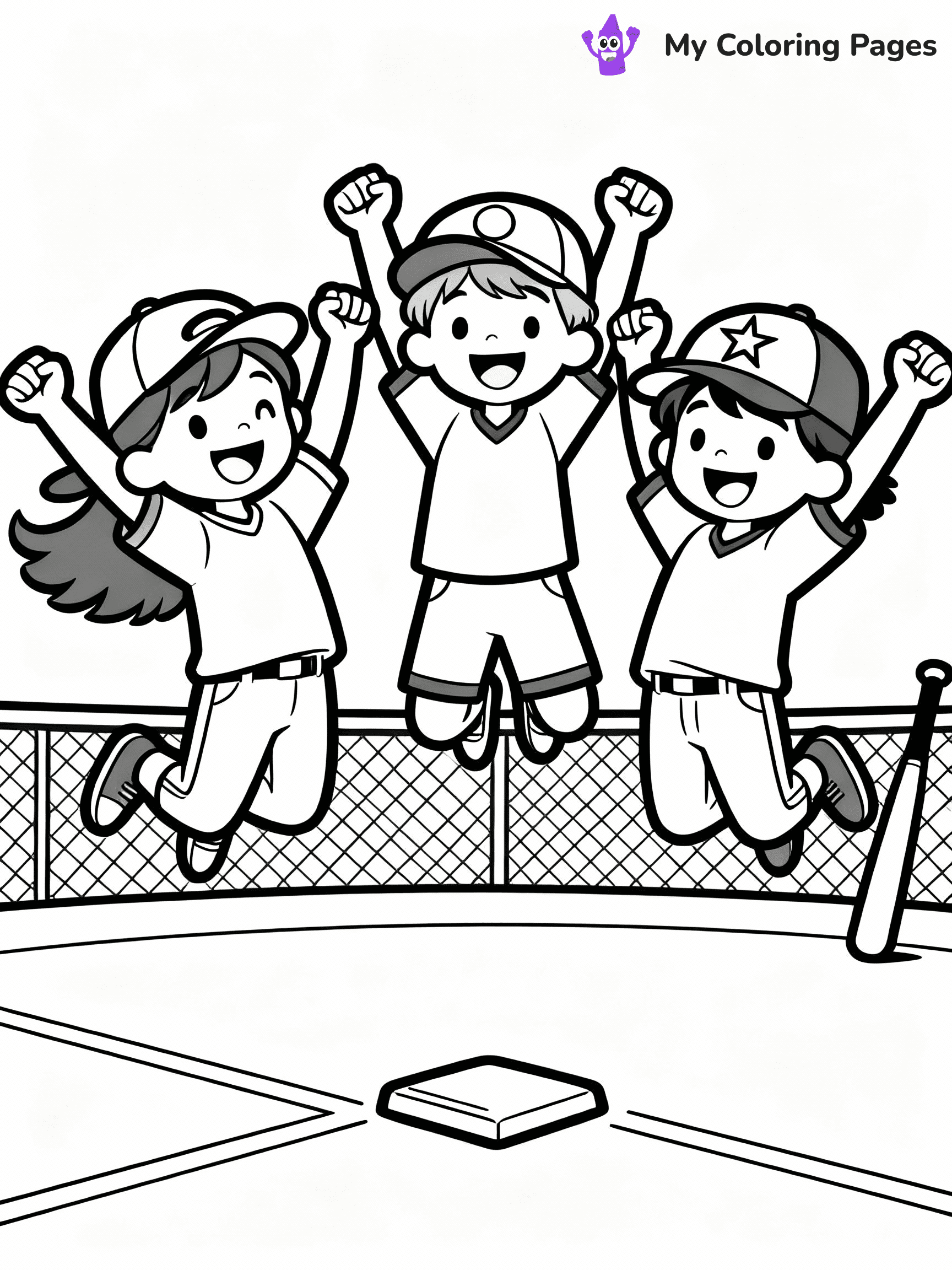 Baseball Coloring Pages - 11