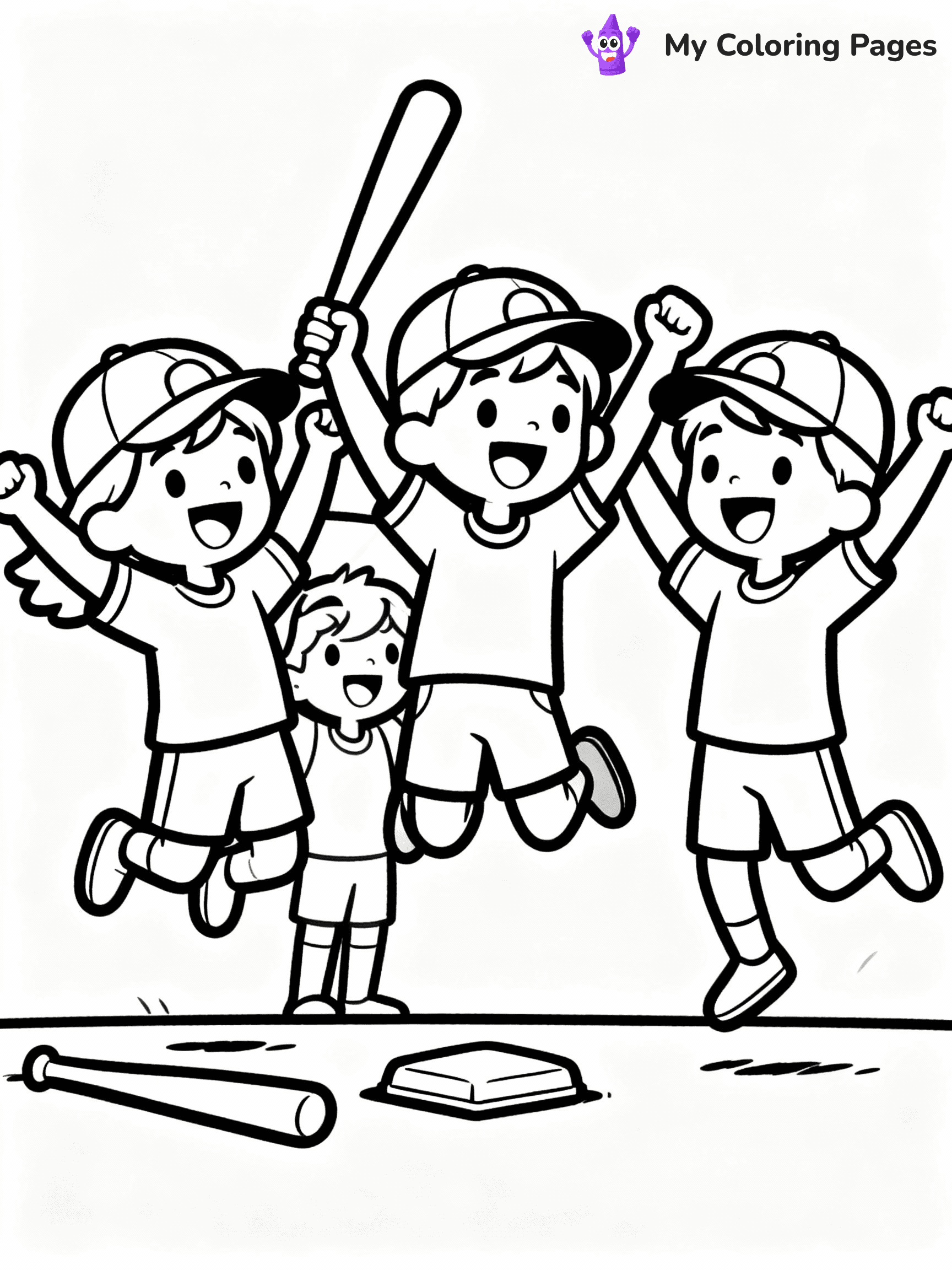 Baseball Coloring Pages - 9