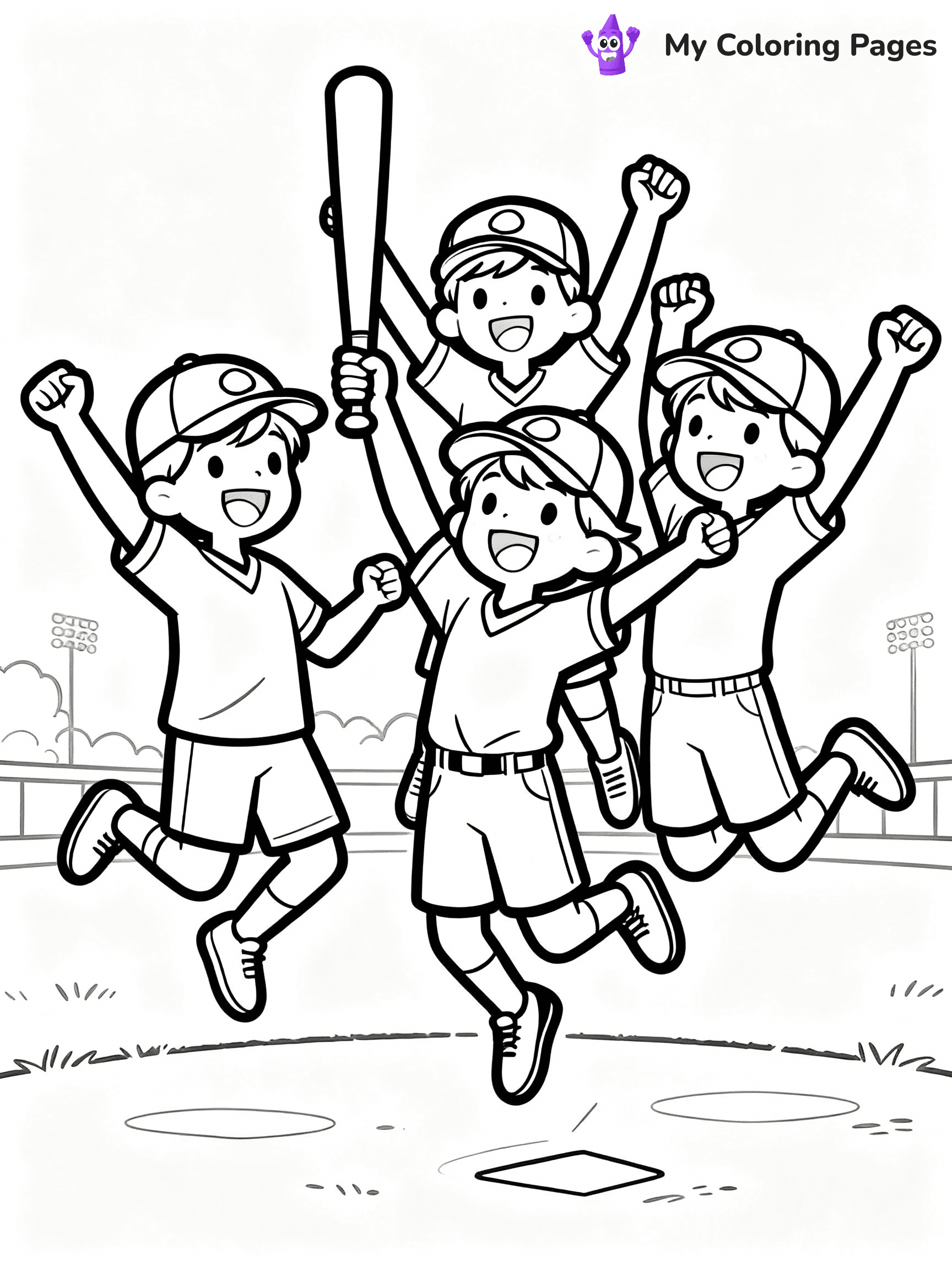 Baseball Coloring Pages - 7