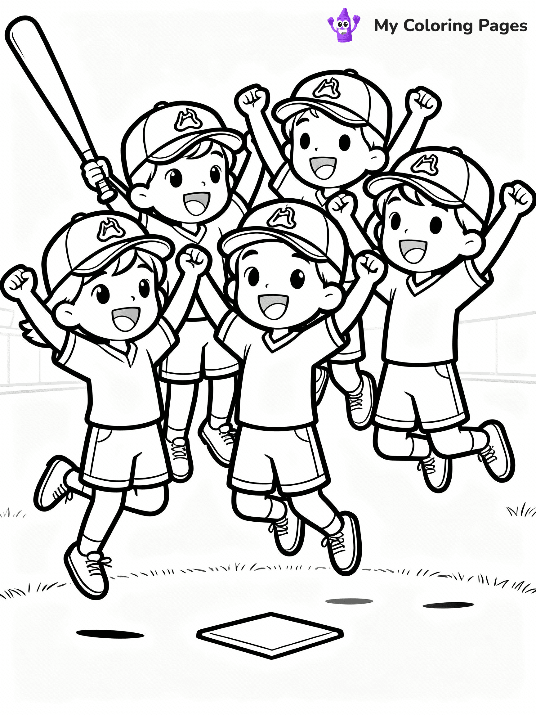 Baseball Coloring Pages - 2