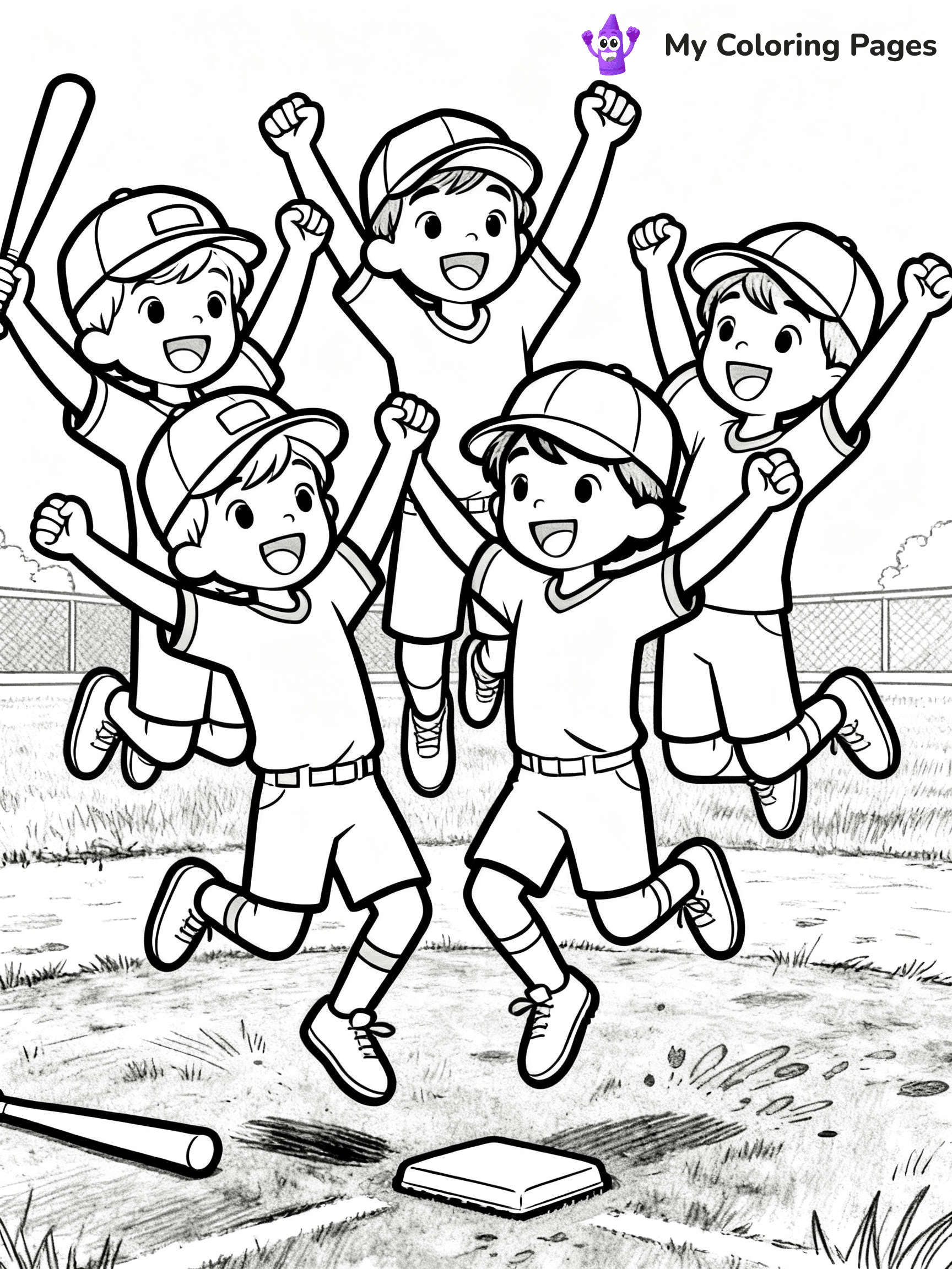 Baseball Coloring Pages - 1