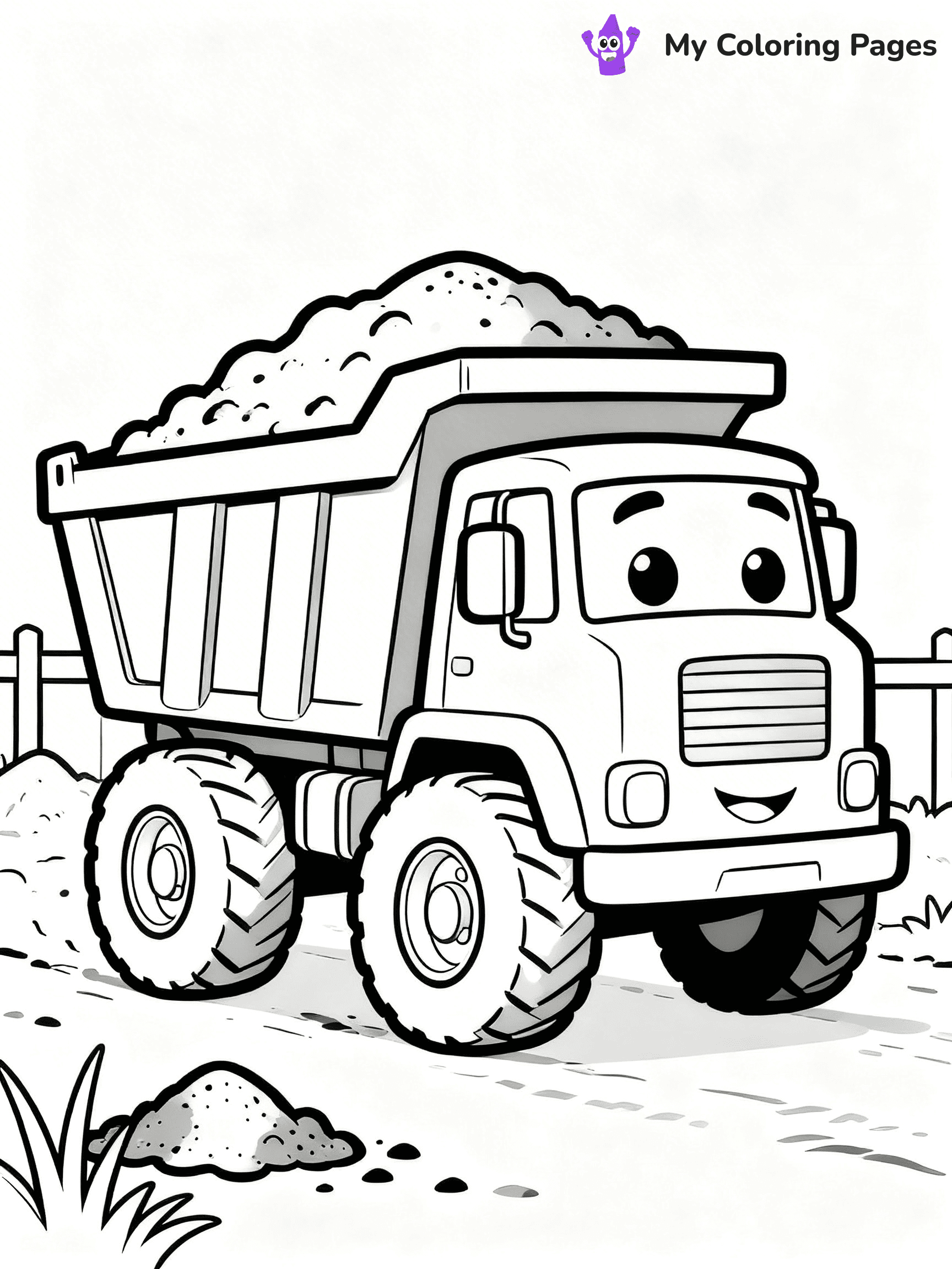 Dump Truck Coloring Pages - 45