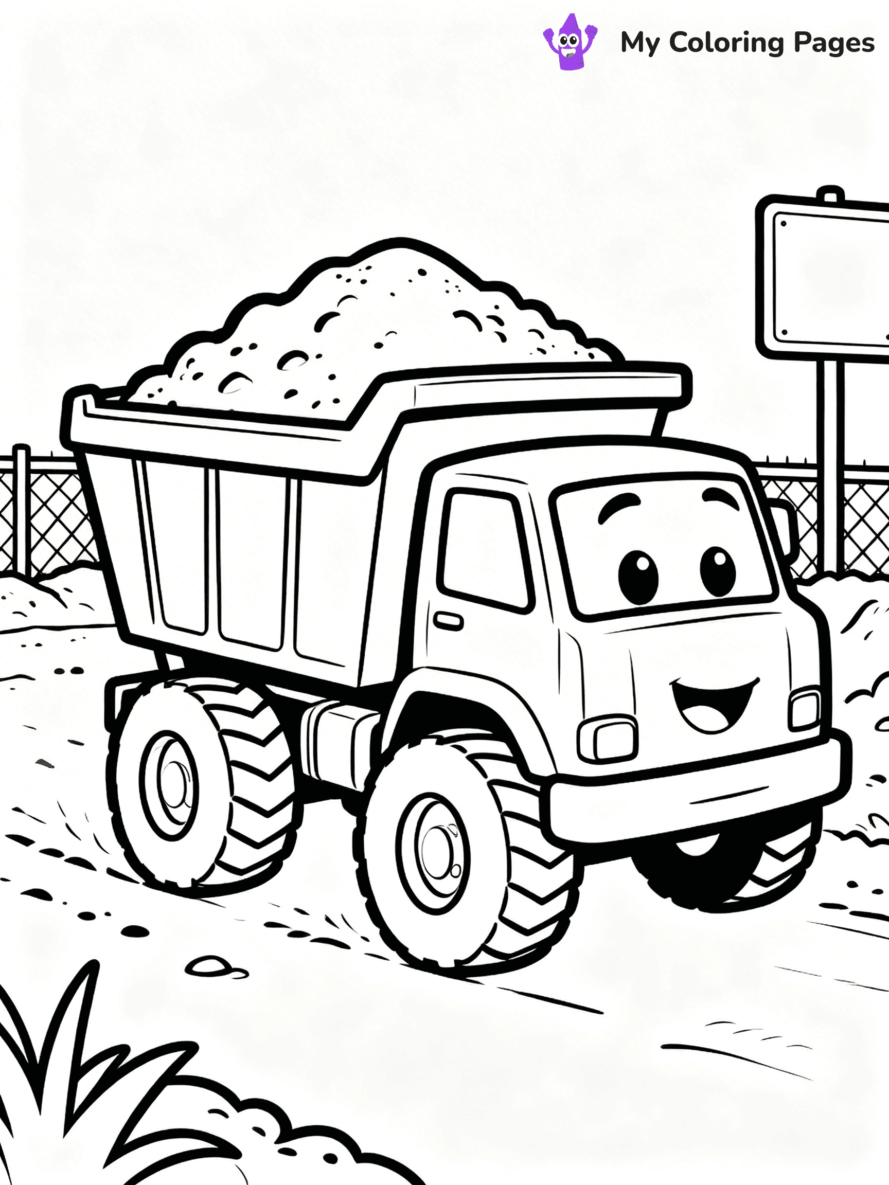 Dump Truck Coloring Pages - 44