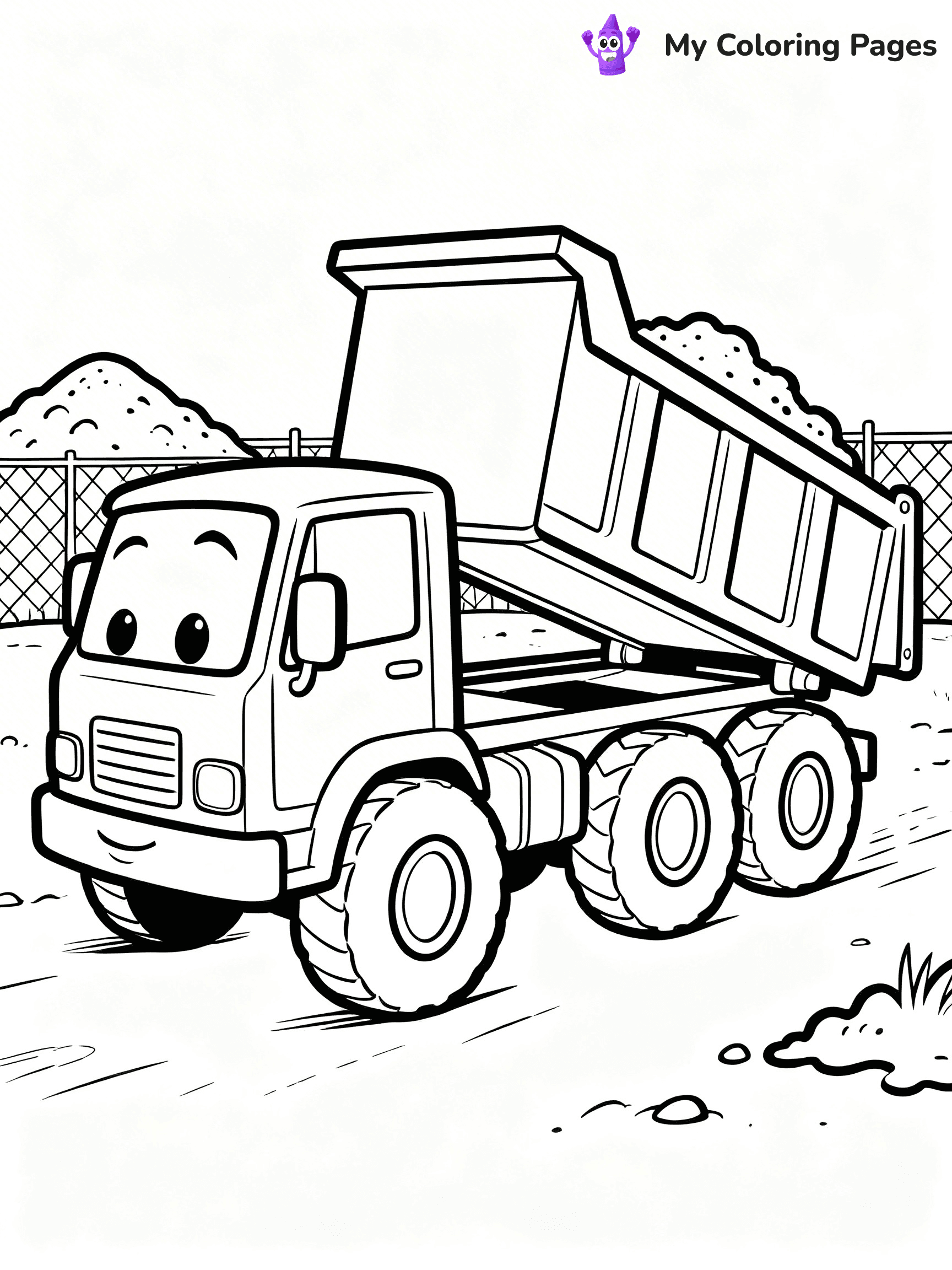 Dump Truck Coloring Pages - 43
