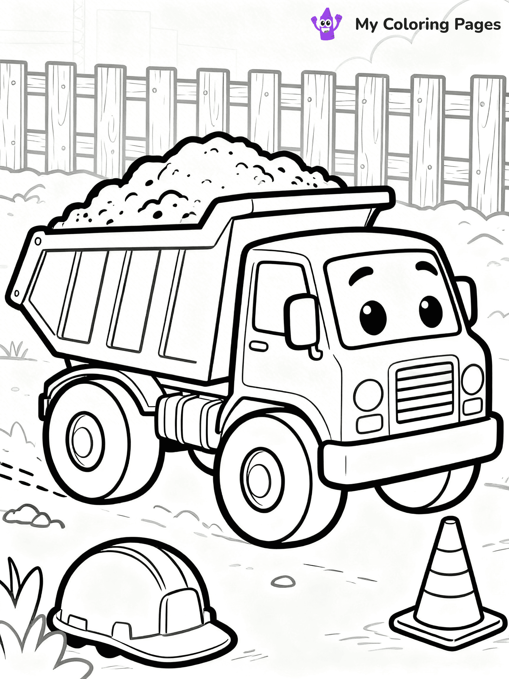 Dump Truck Coloring Pages - 41