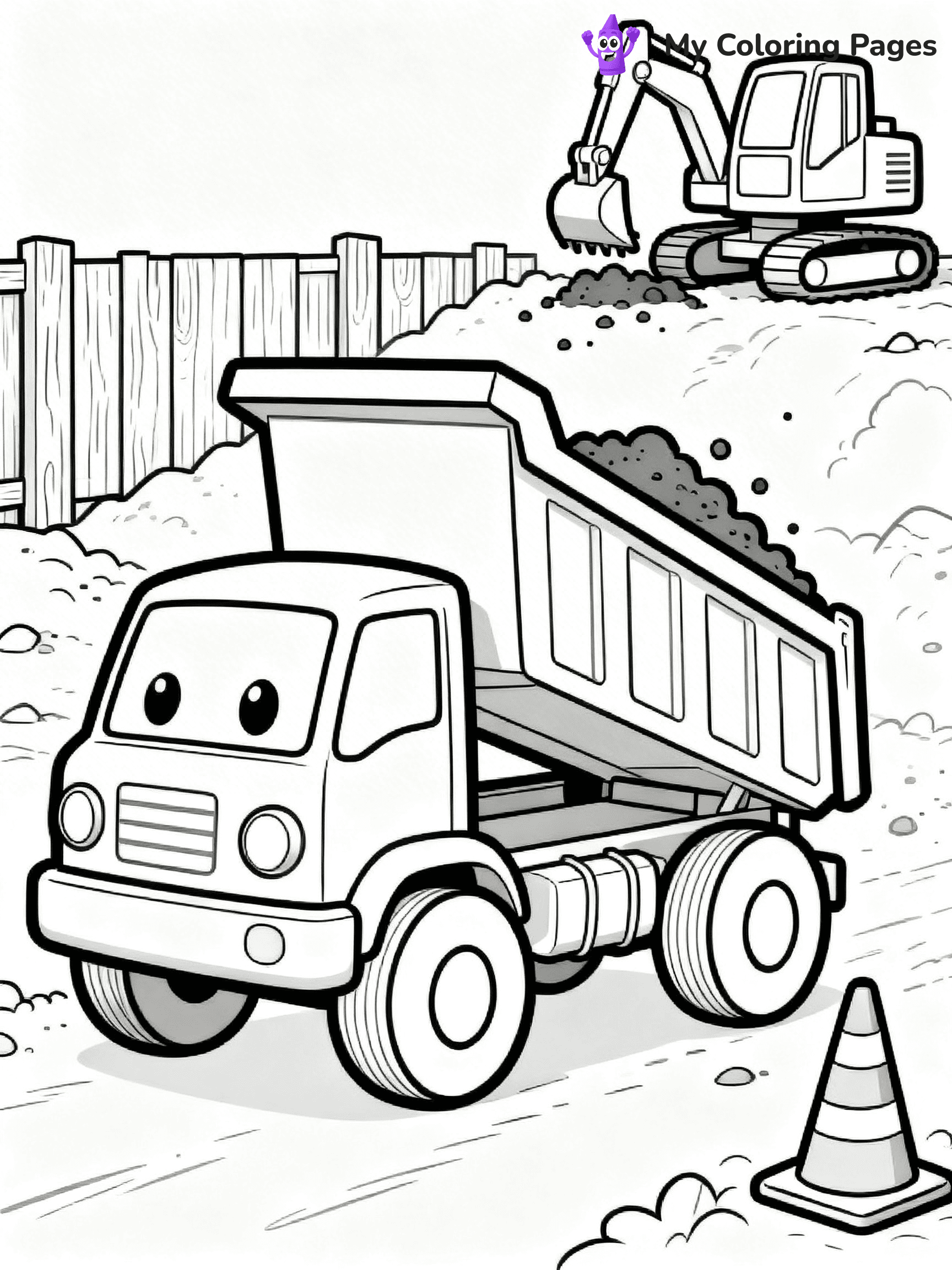 Dump Truck Coloring Pages - 40