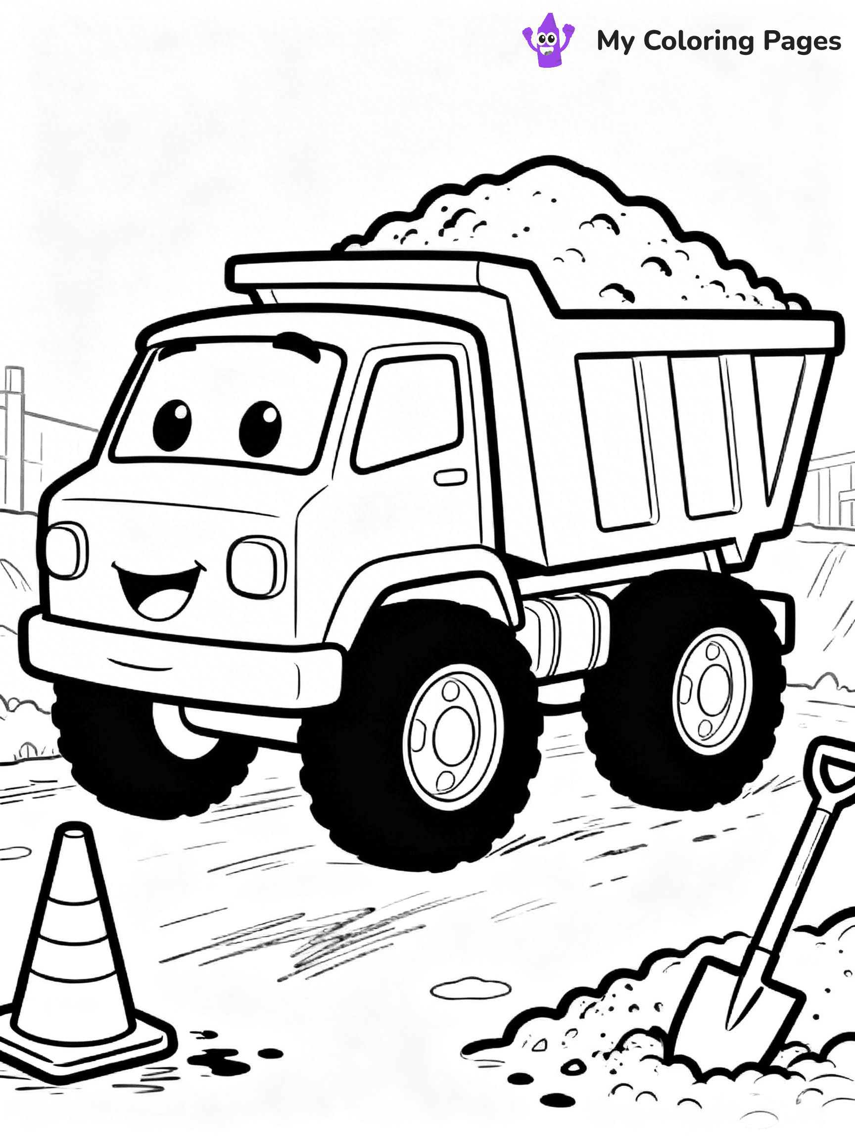 Dump Truck Coloring Pages - 39