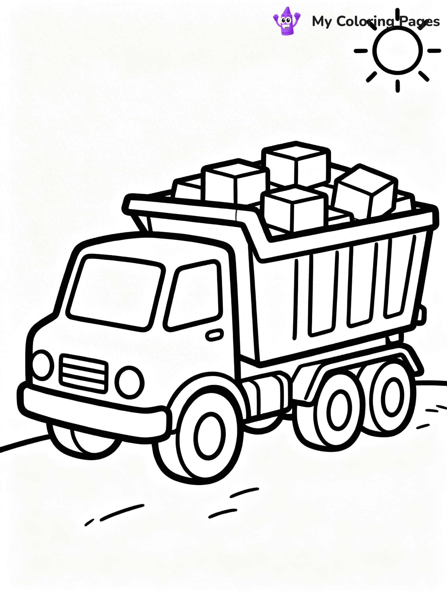Dump Truck Coloring Pages - 38