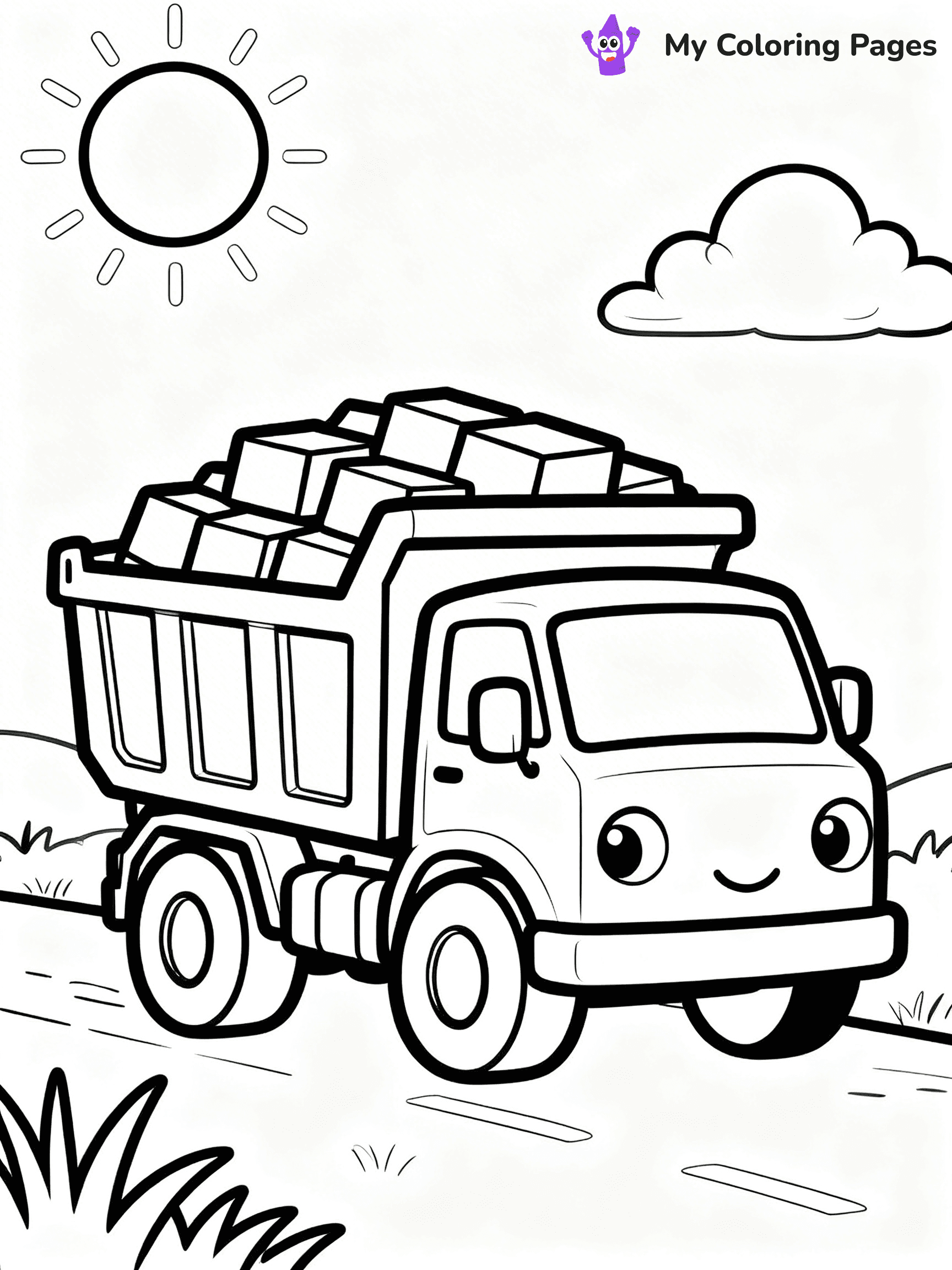 Dump Truck Coloring Pages - 35