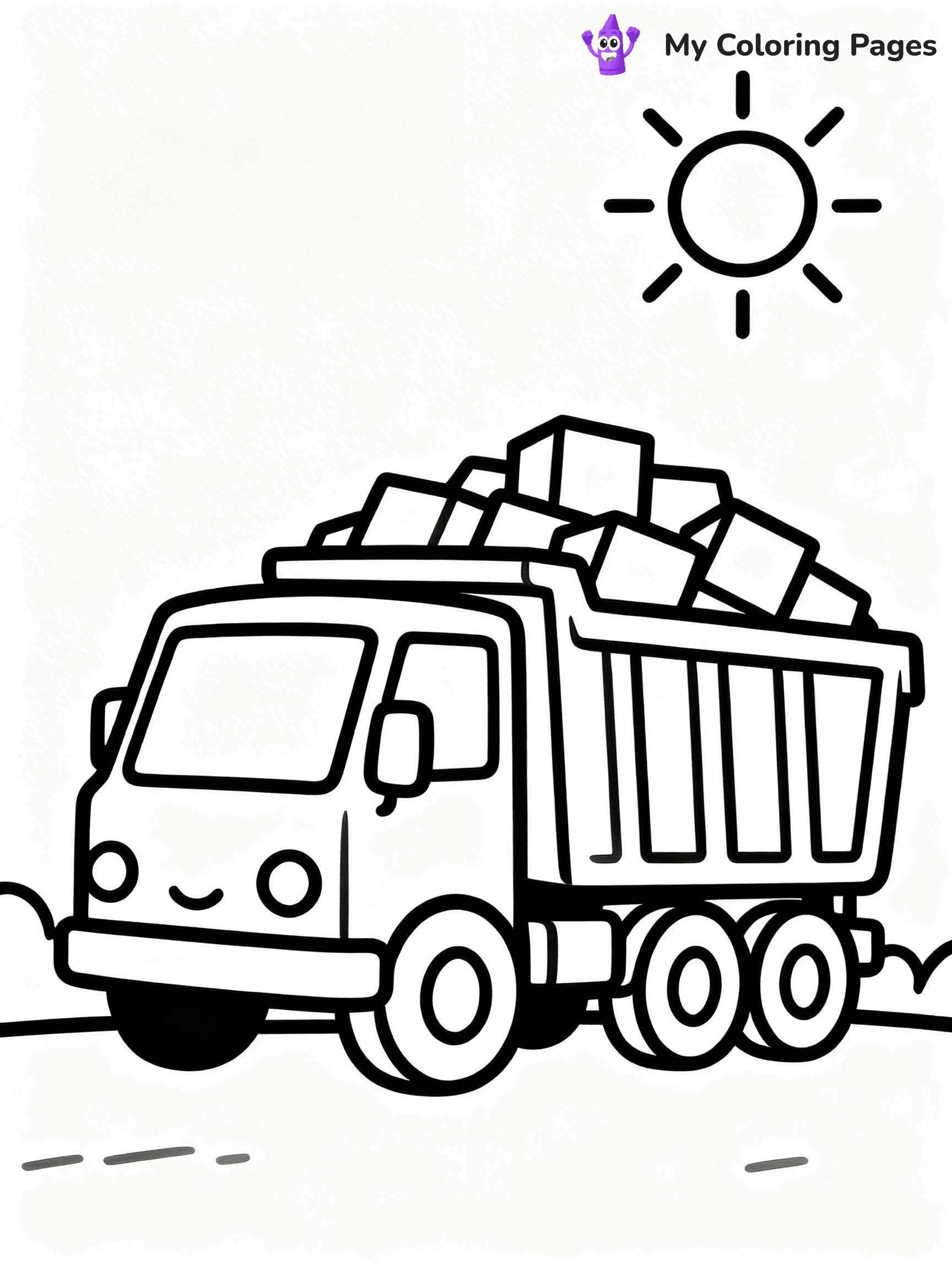 Dump Truck Coloring Pages - 34