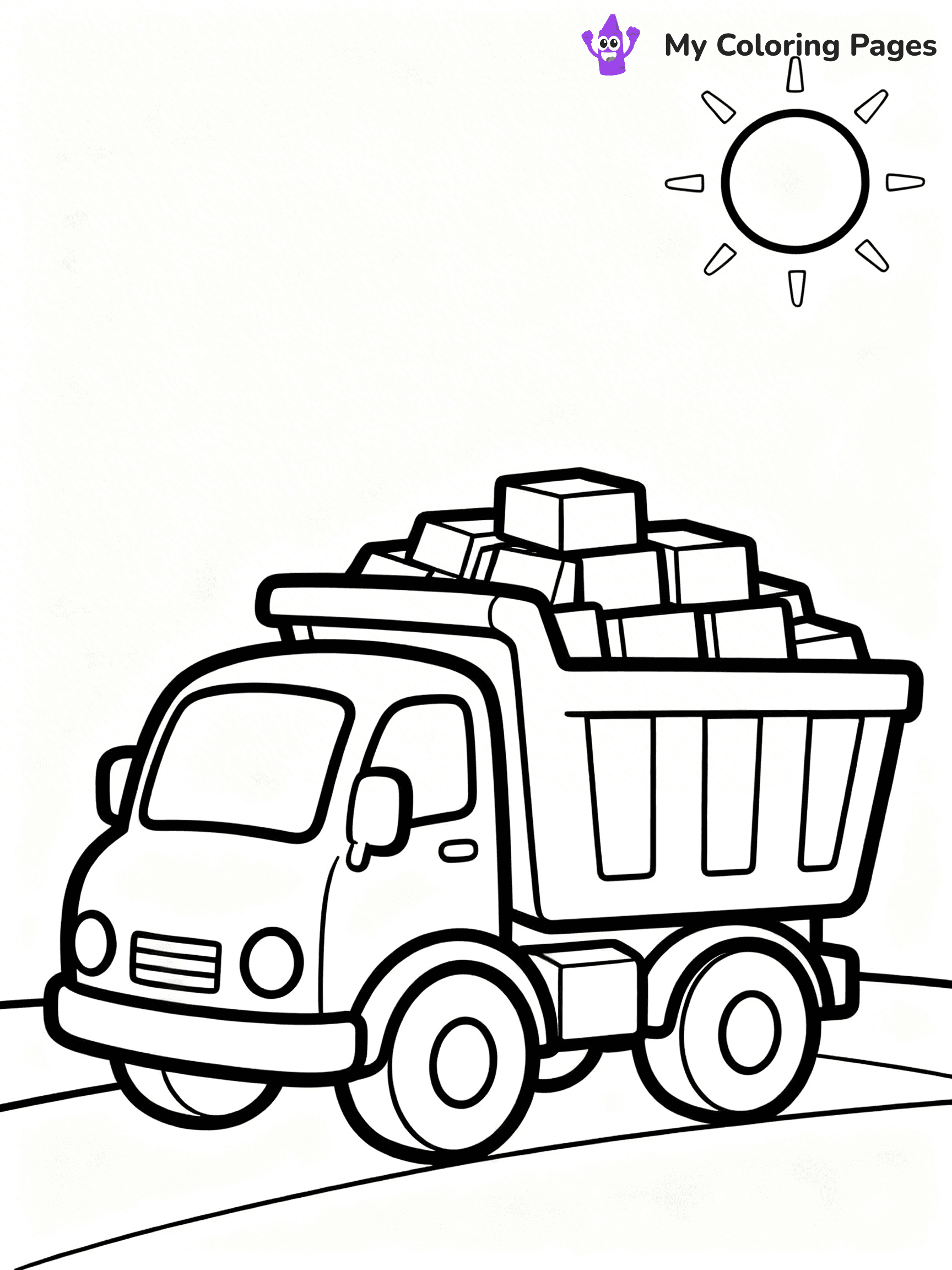 Dump Truck Coloring Pages - 33