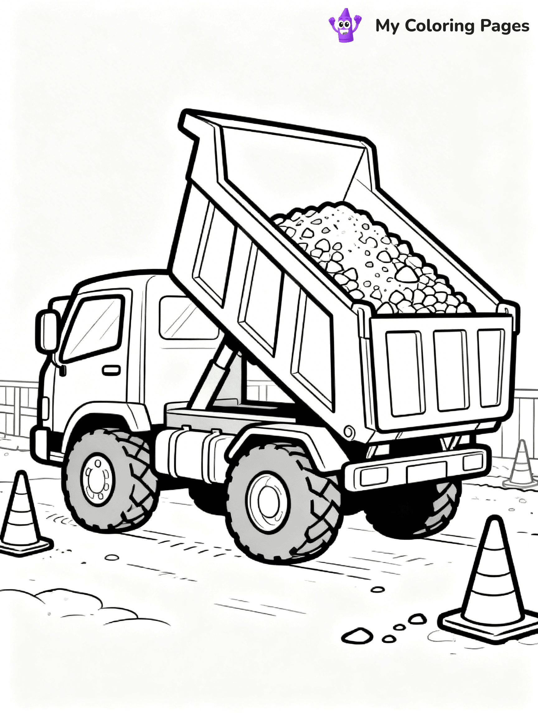 Dump Truck Coloring Pages - 31