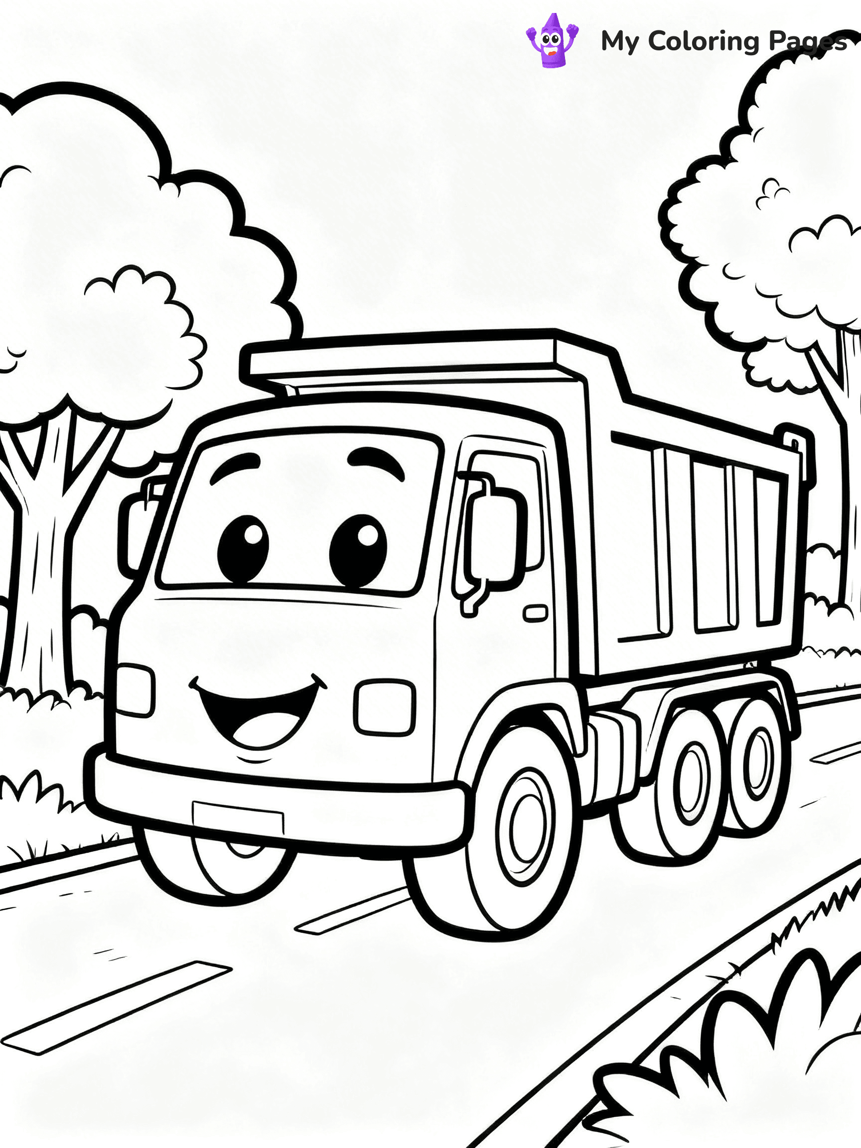 Dump Truck Coloring Pages - 29