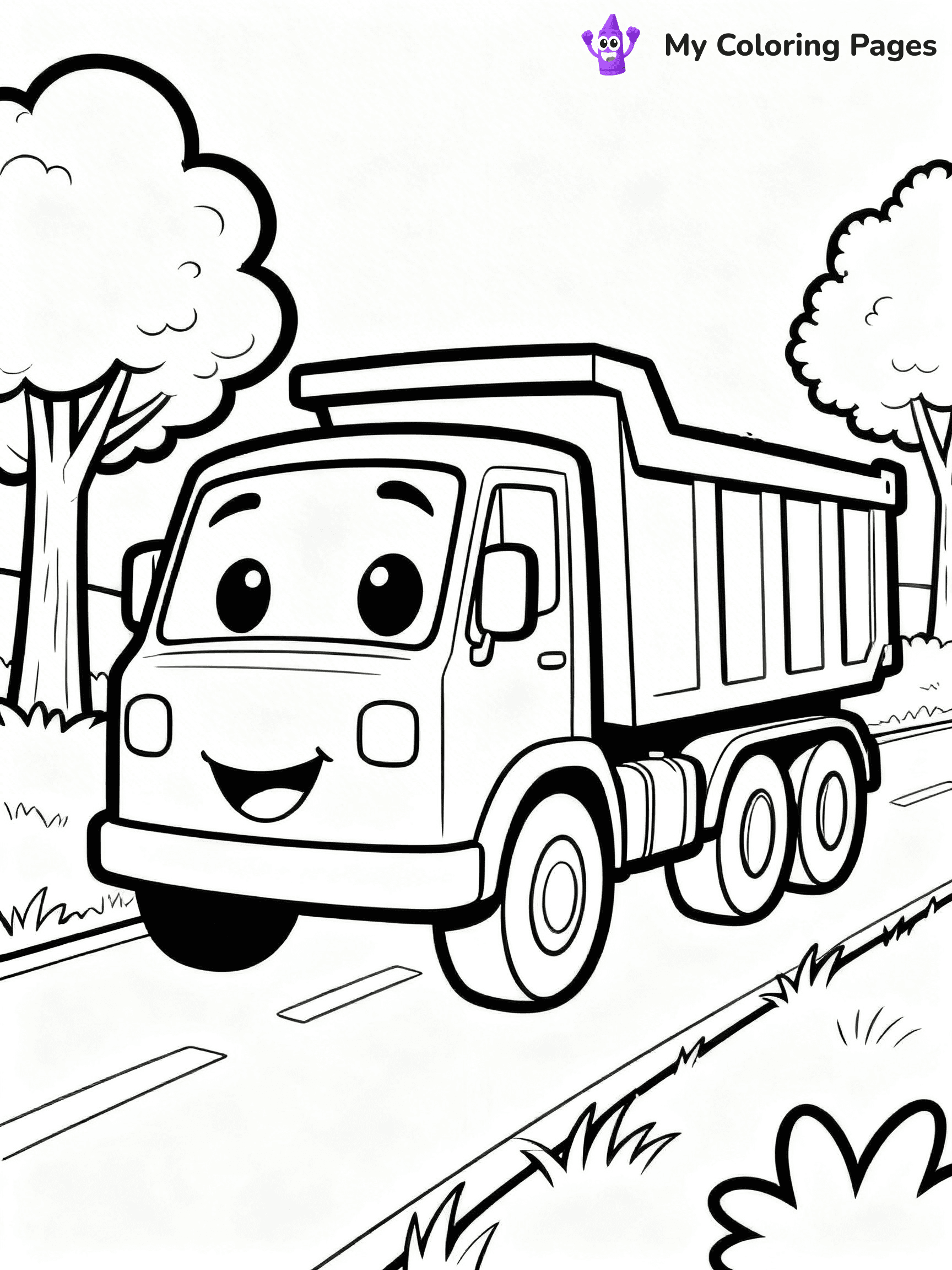 Dump Truck Coloring Pages - 28