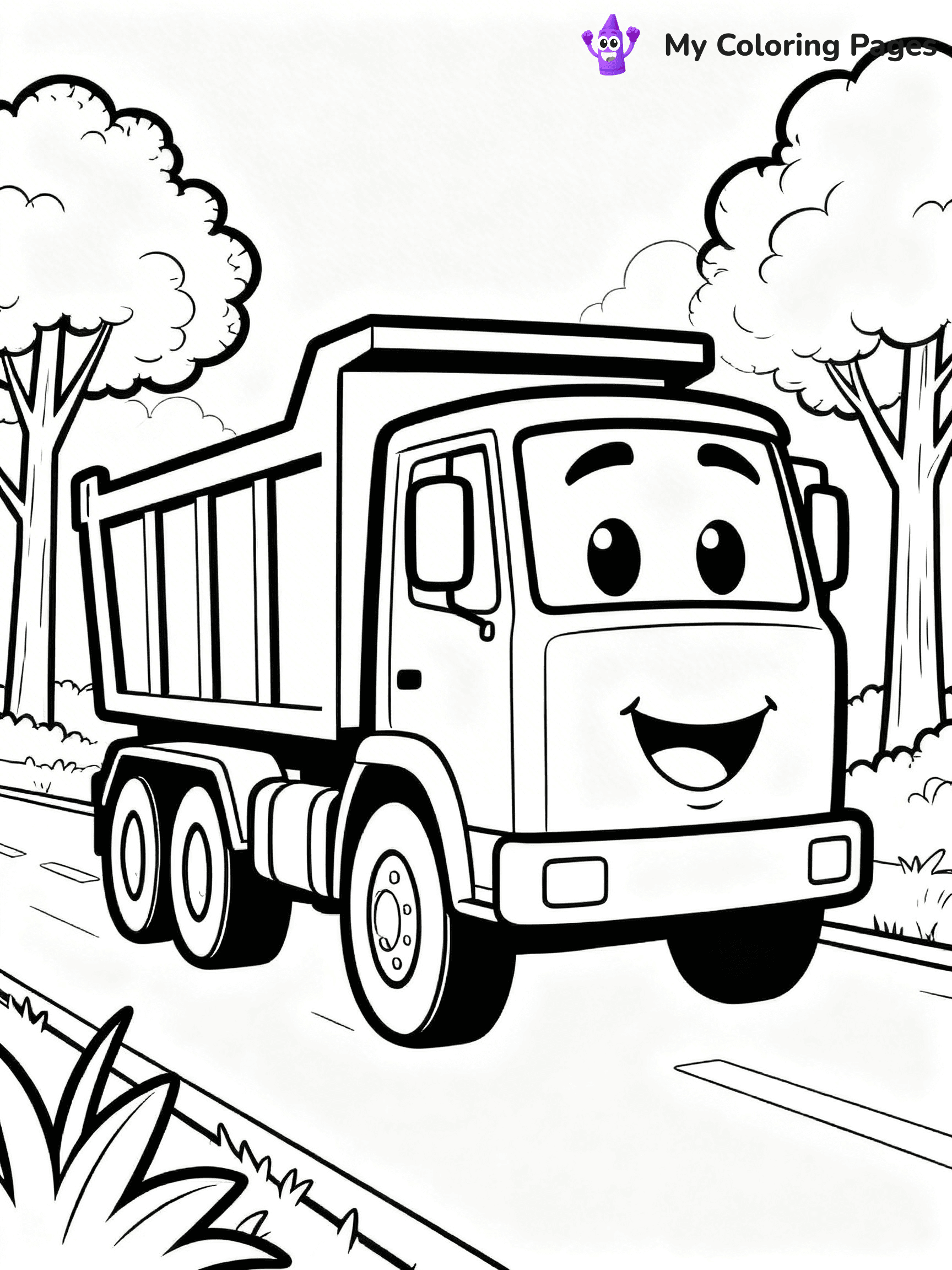 Dump Truck Coloring Pages - 27