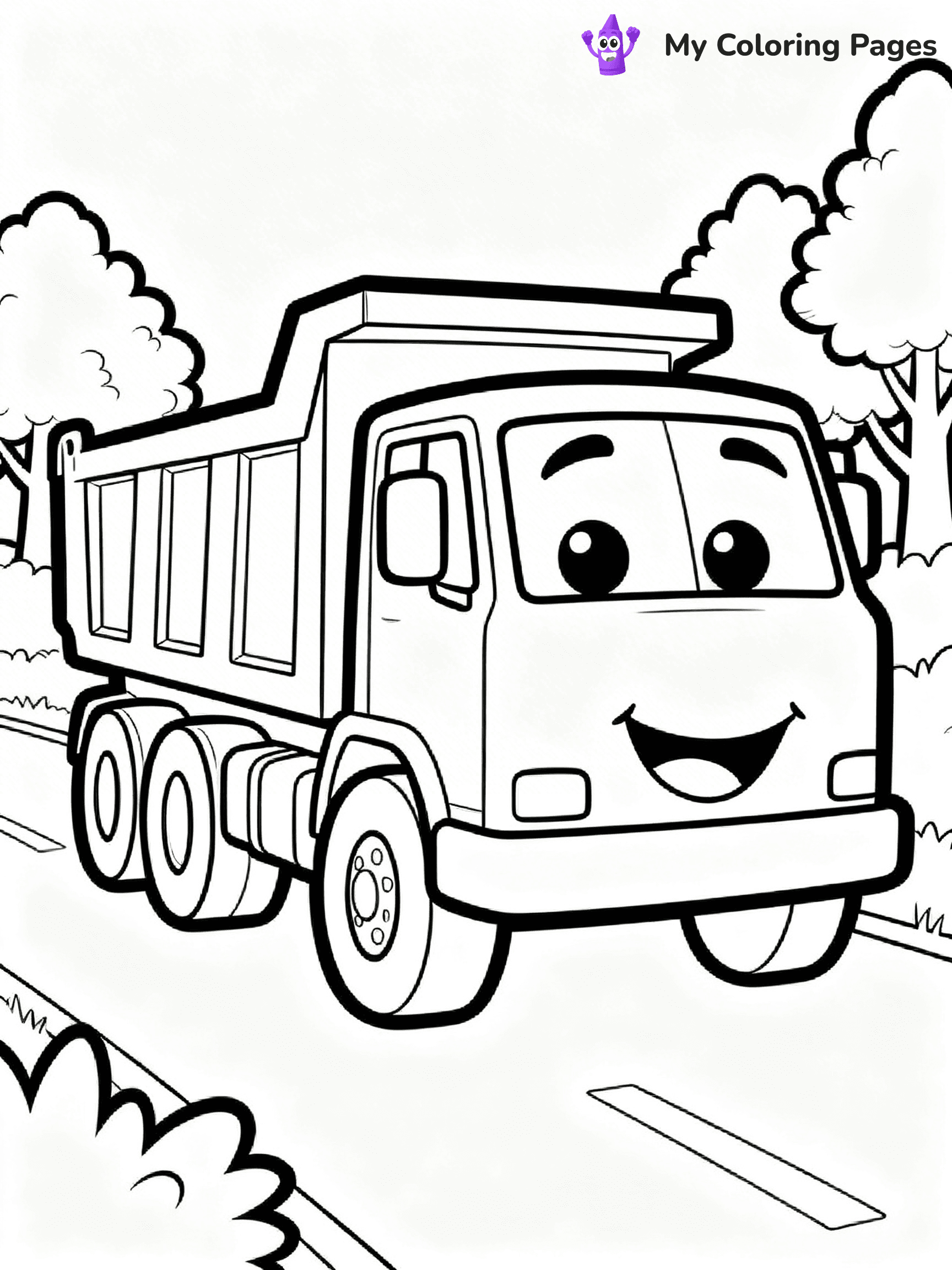 Dump Truck Coloring Pages - 26