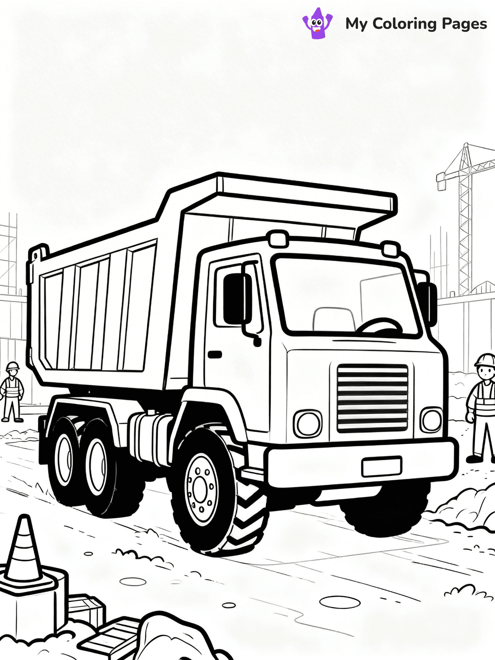 Dump Truck Coloring Pages - 23