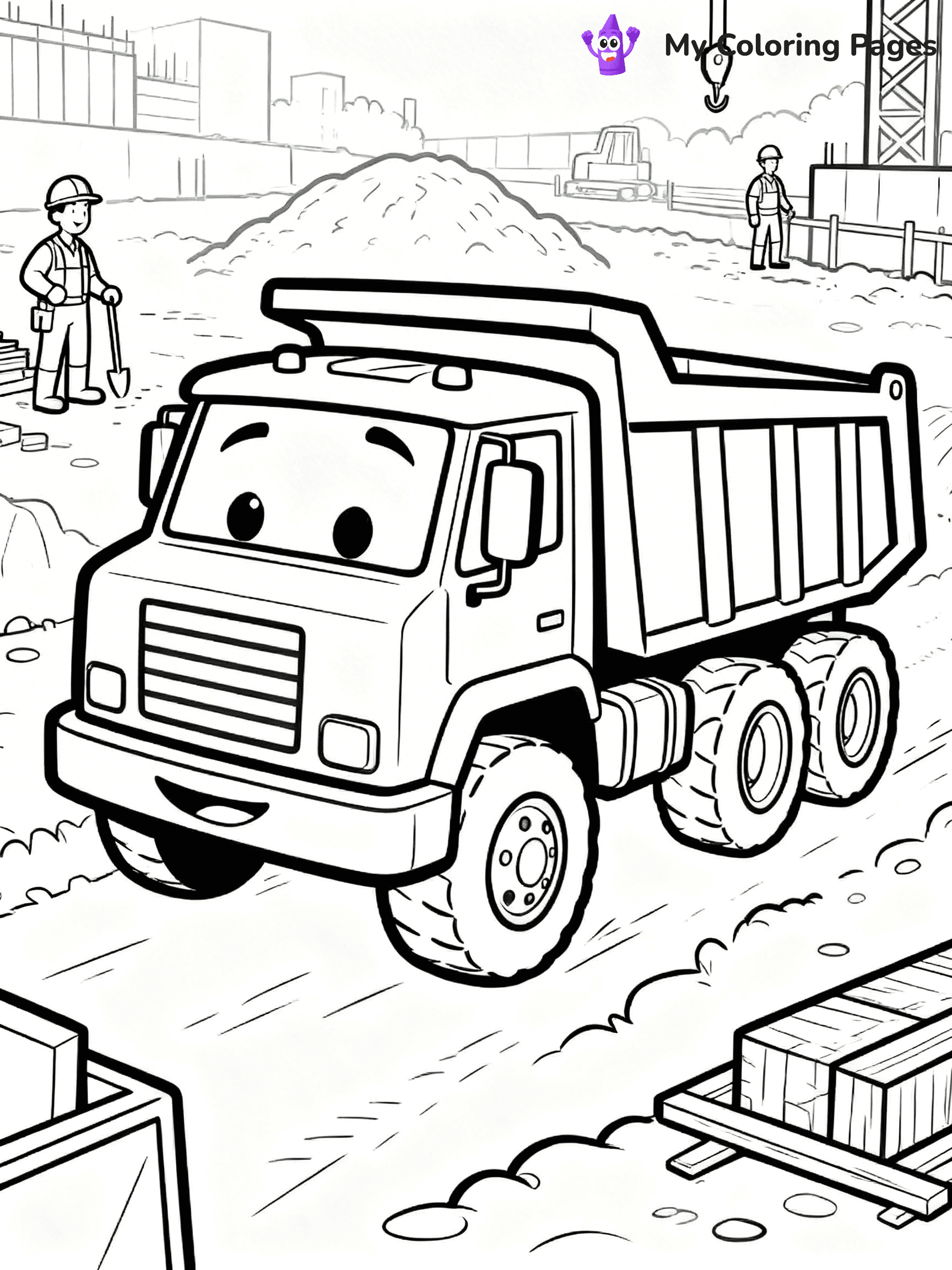 Dump Truck Coloring Pages - 22