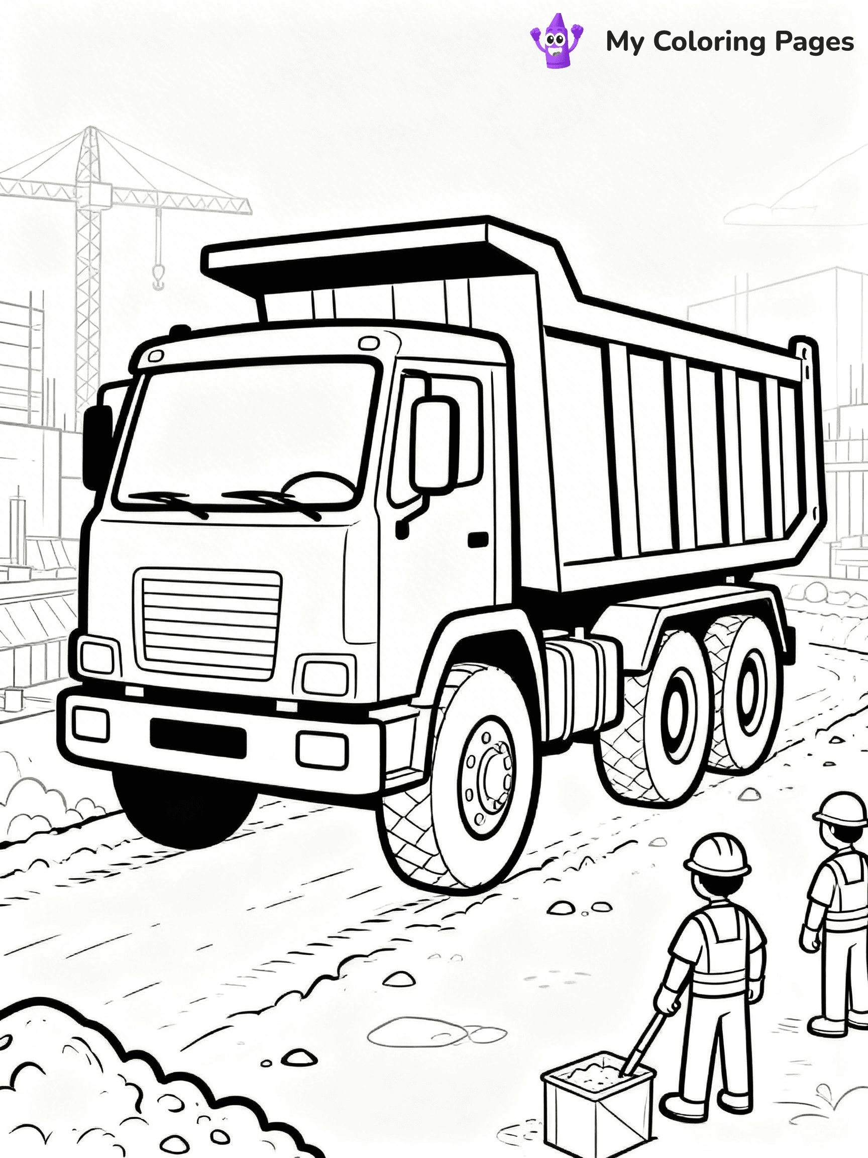 Dump Truck Coloring Pages - 21
