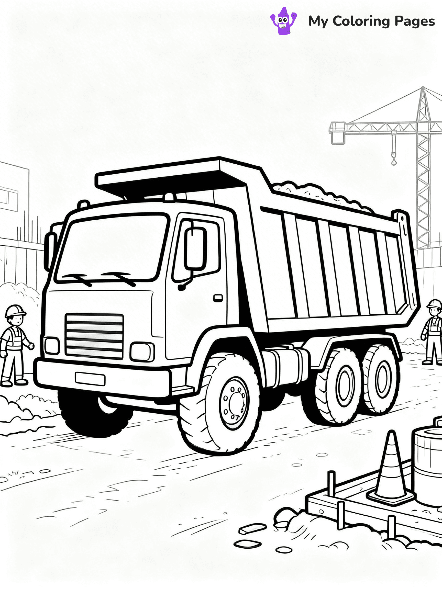 Dump Truck Coloring Pages - 20