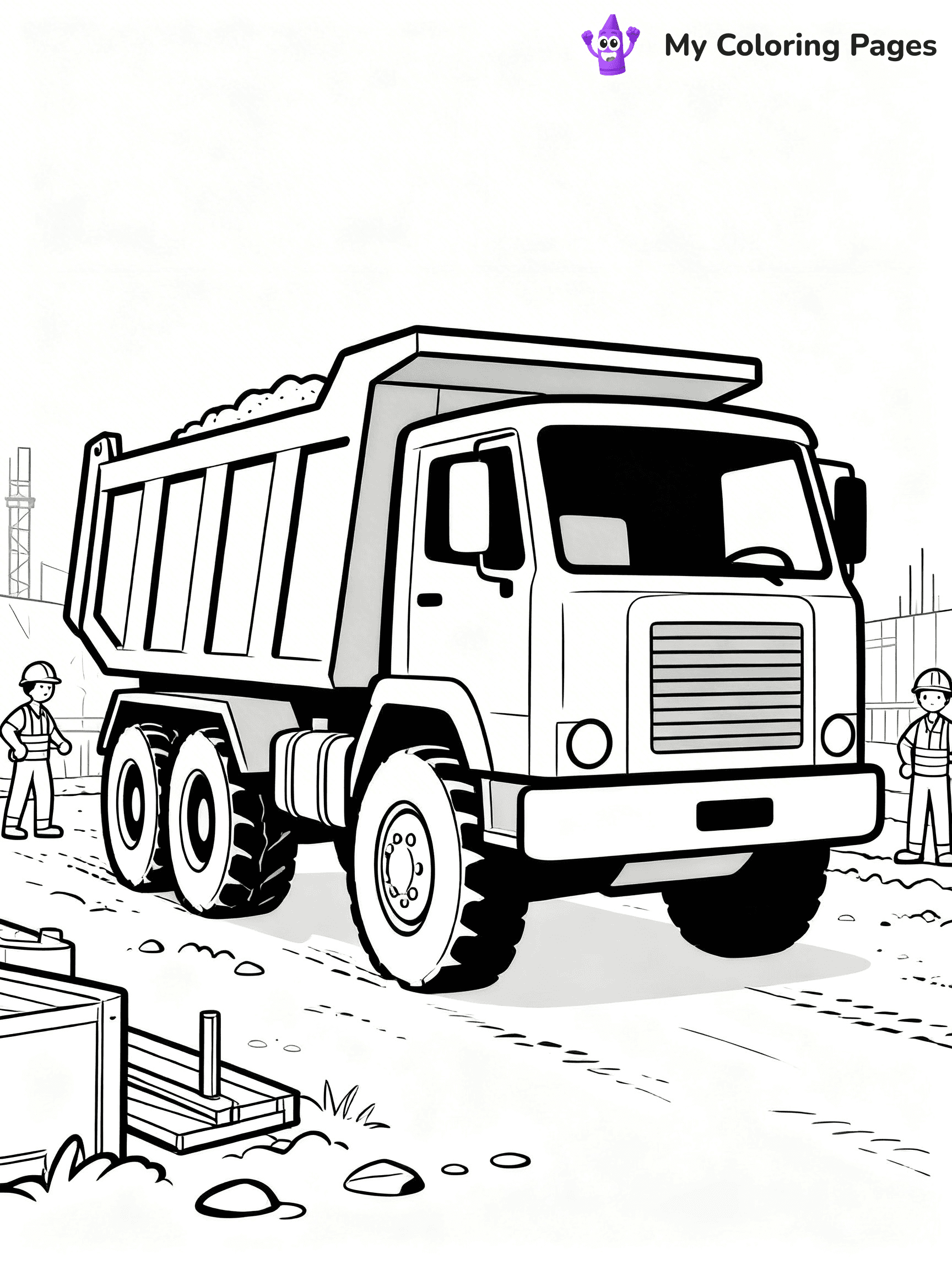 Dump Truck Coloring Pages - 19