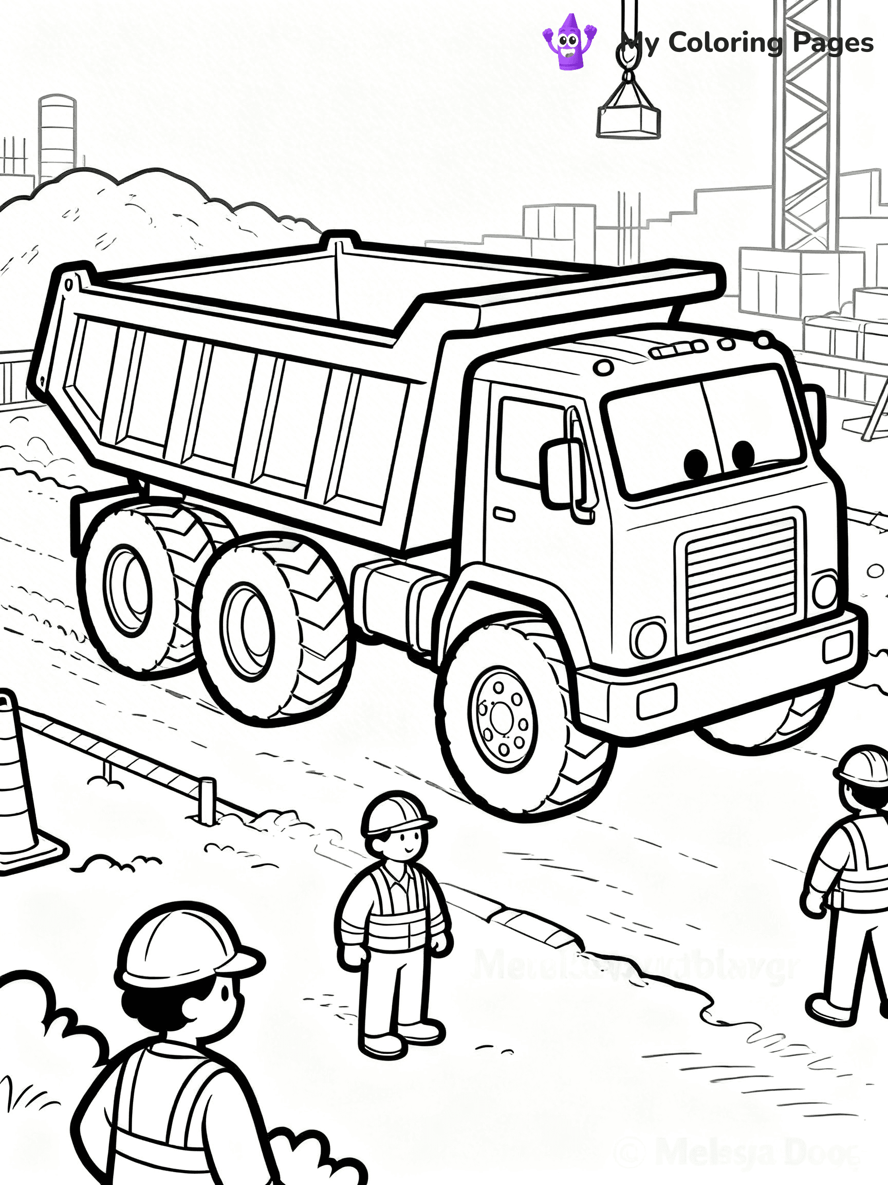 Dump Truck Coloring Pages - 18