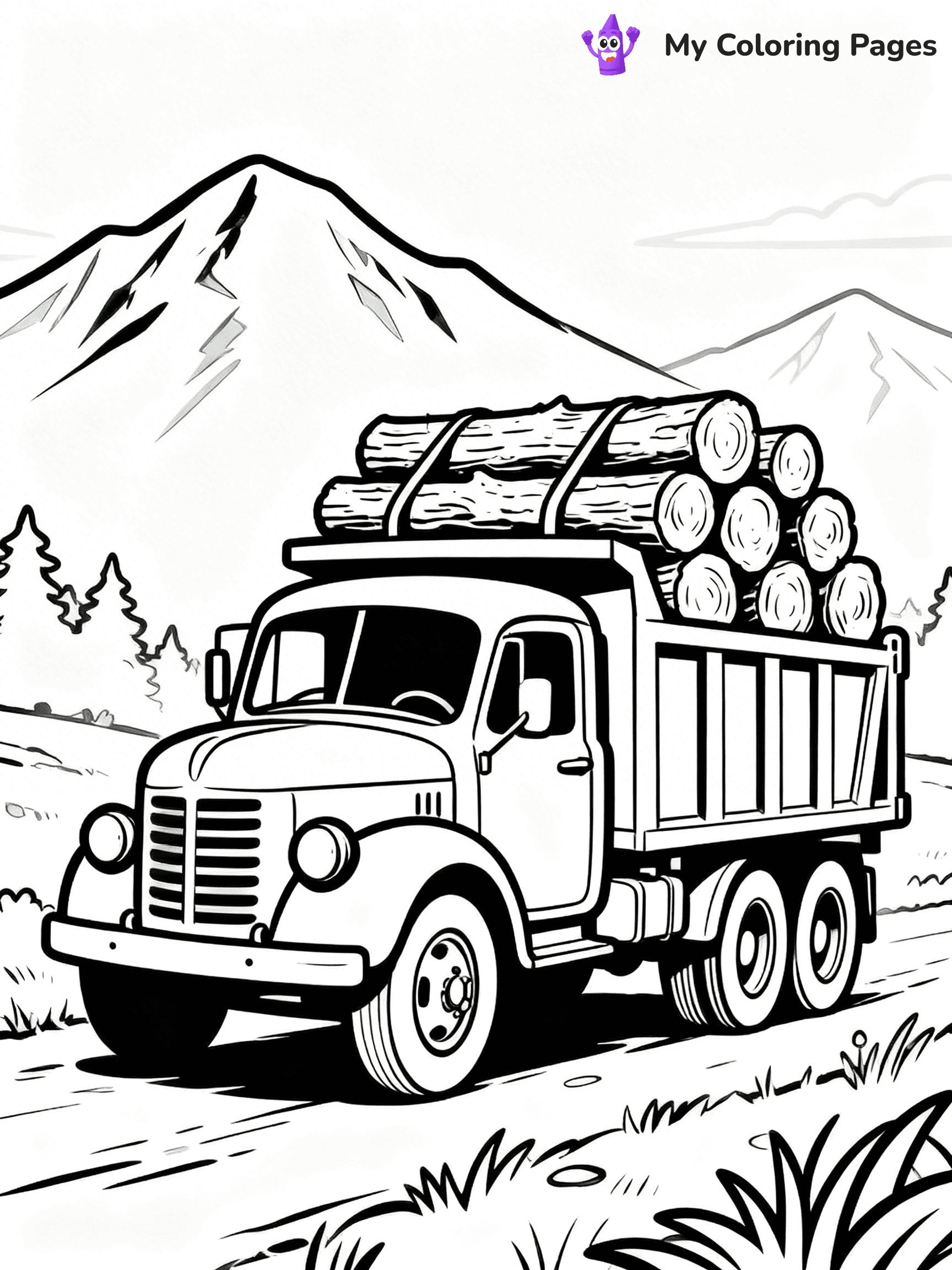Dump Truck Coloring Pages - 17