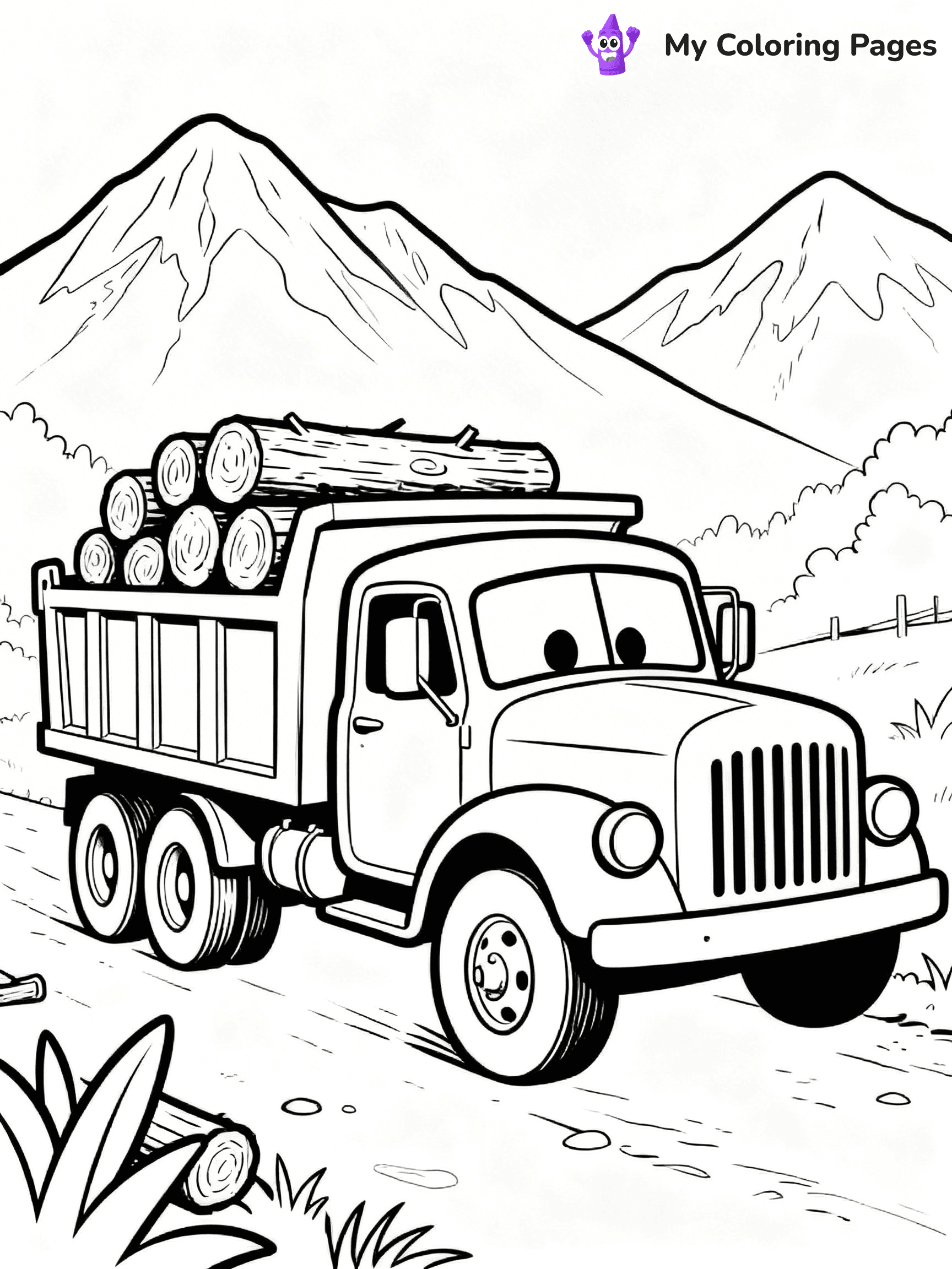 Dump Truck Coloring Pages - 16