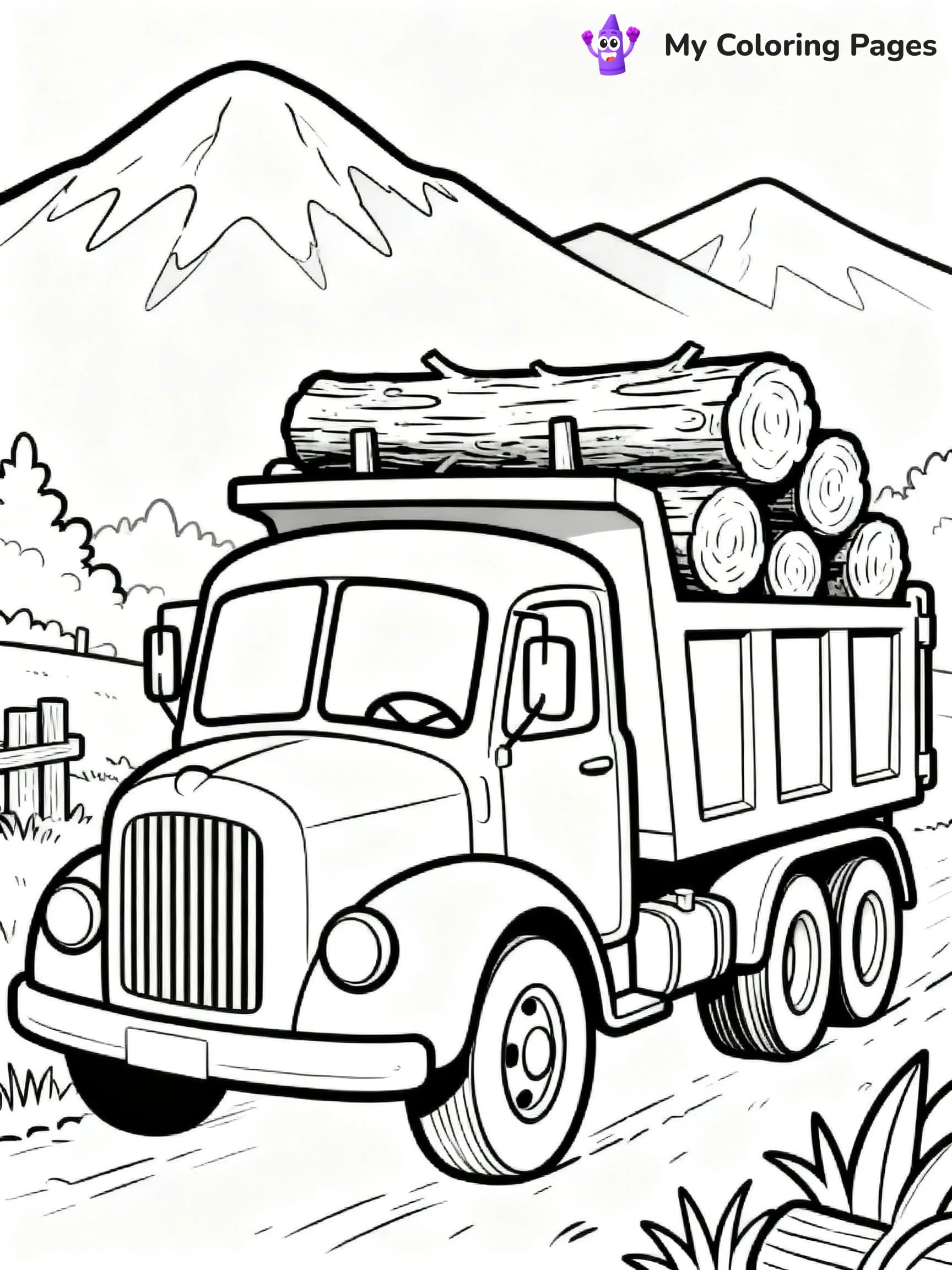 Dump Truck Coloring Pages - 15