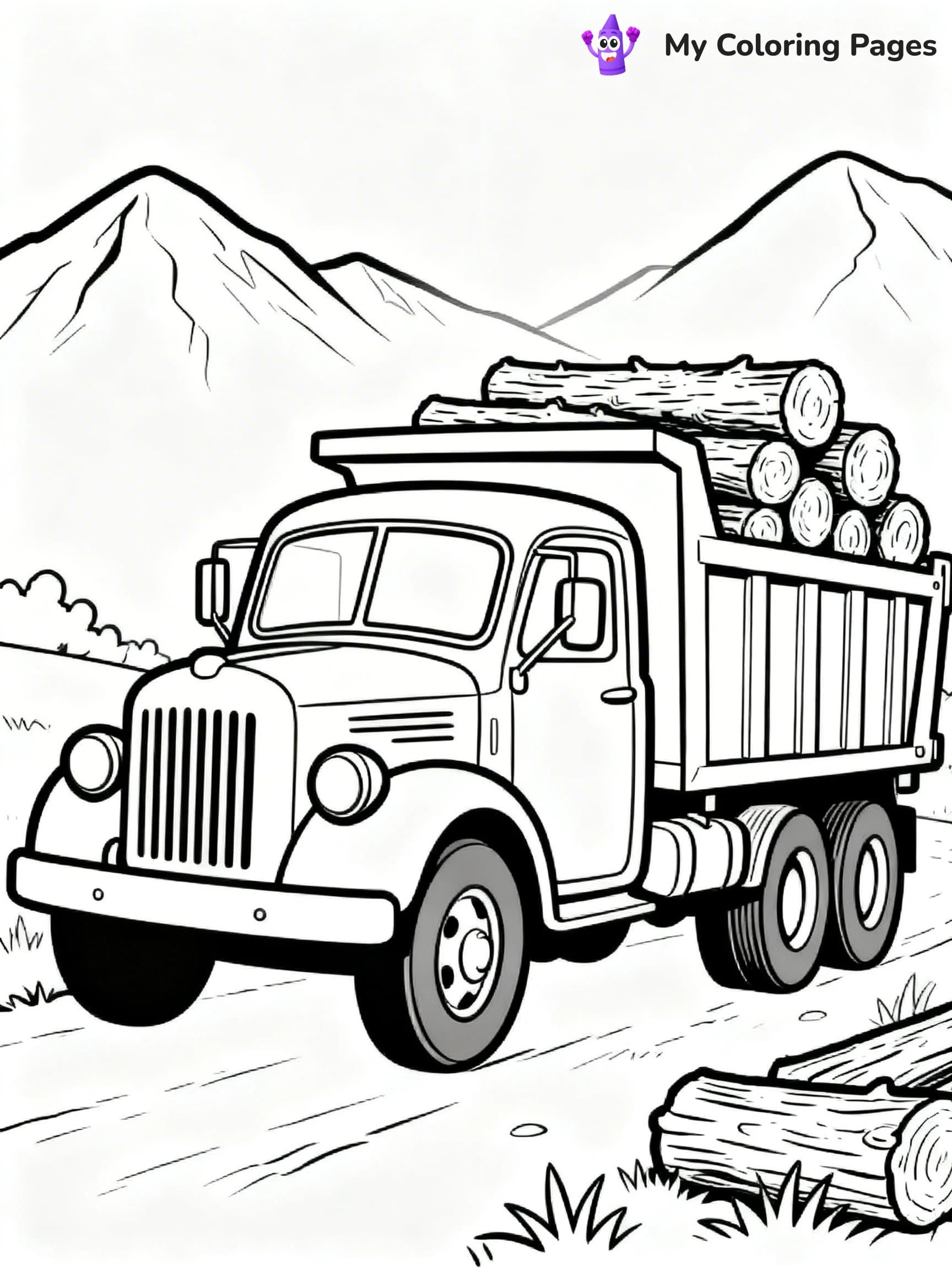 Dump Truck Coloring Pages - 14