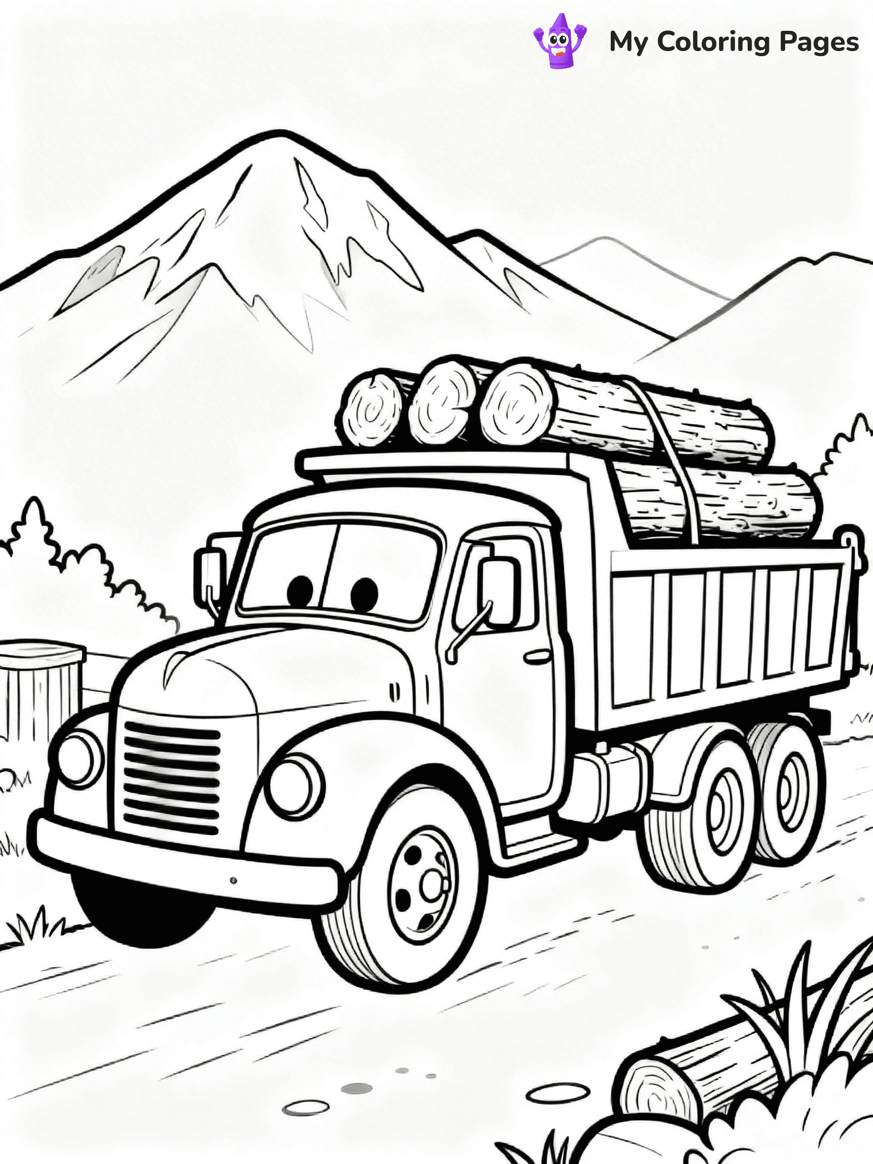 Dump Truck Coloring Pages - 12