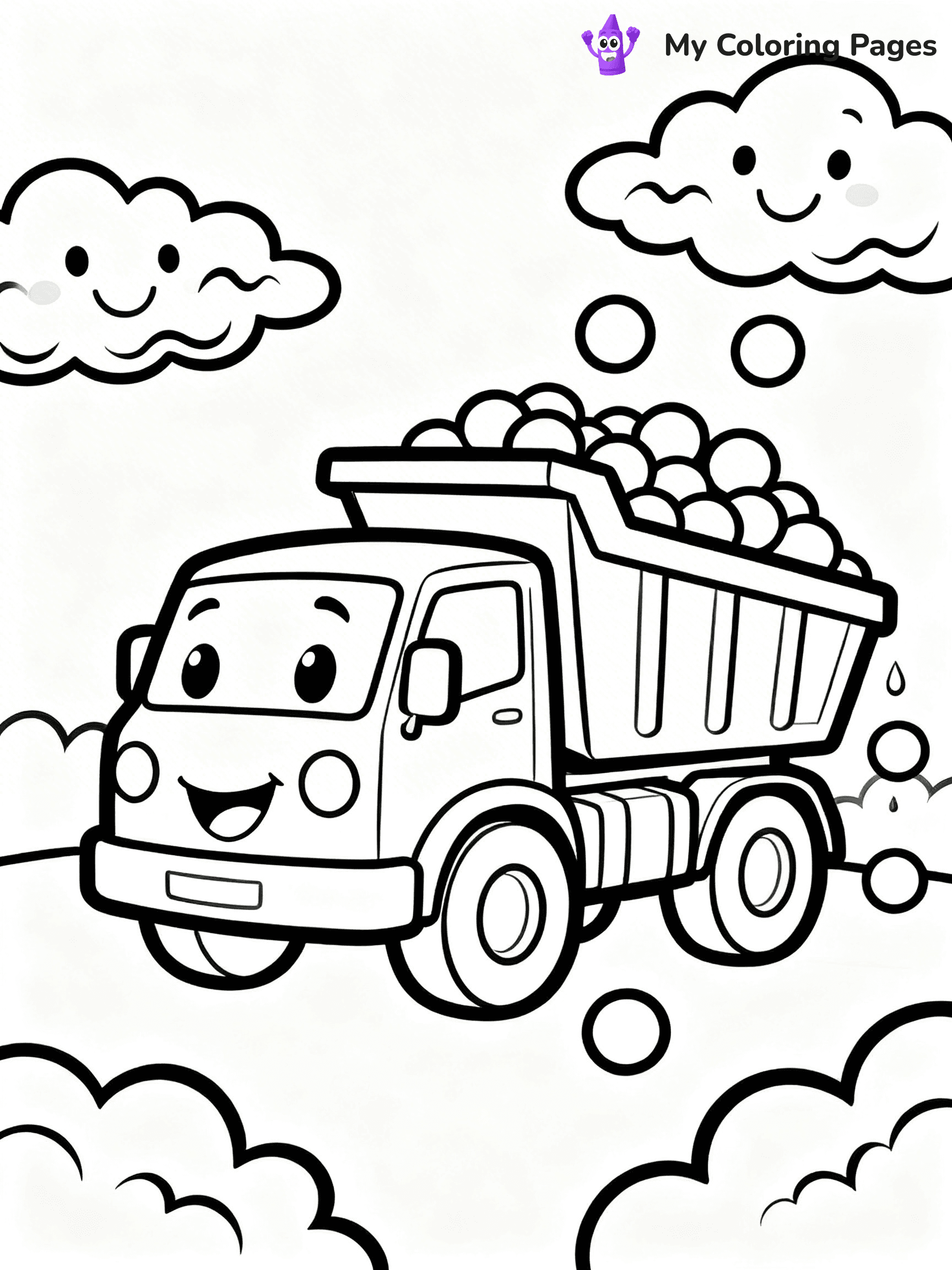Dump Truck Coloring Pages - 10