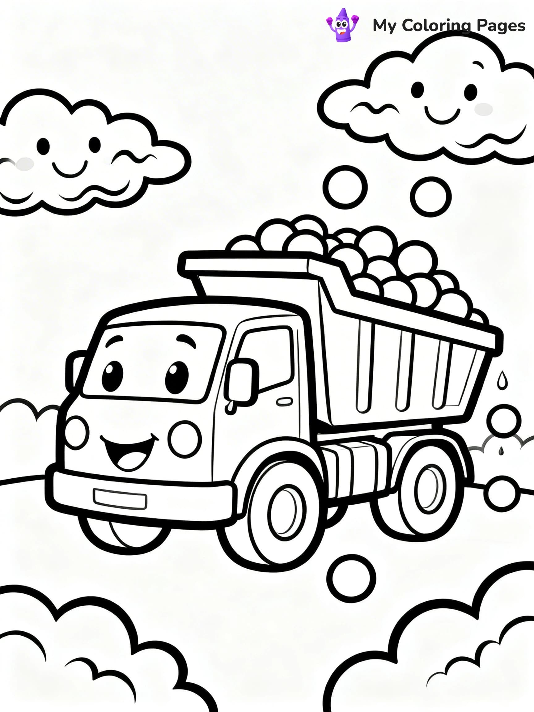 Dump Truck Coloring Pages - 10