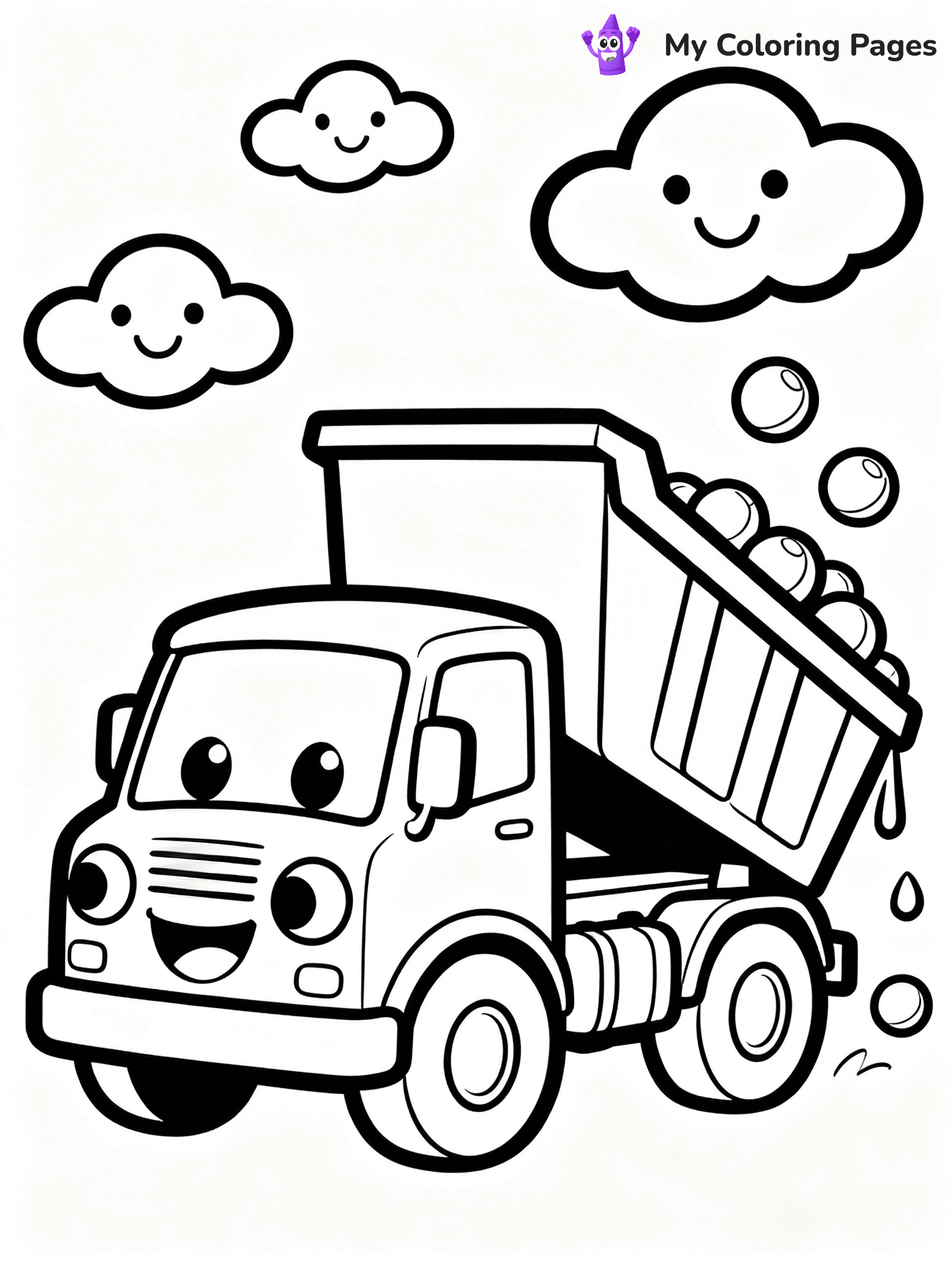 Dump Truck Coloring Pages - 9