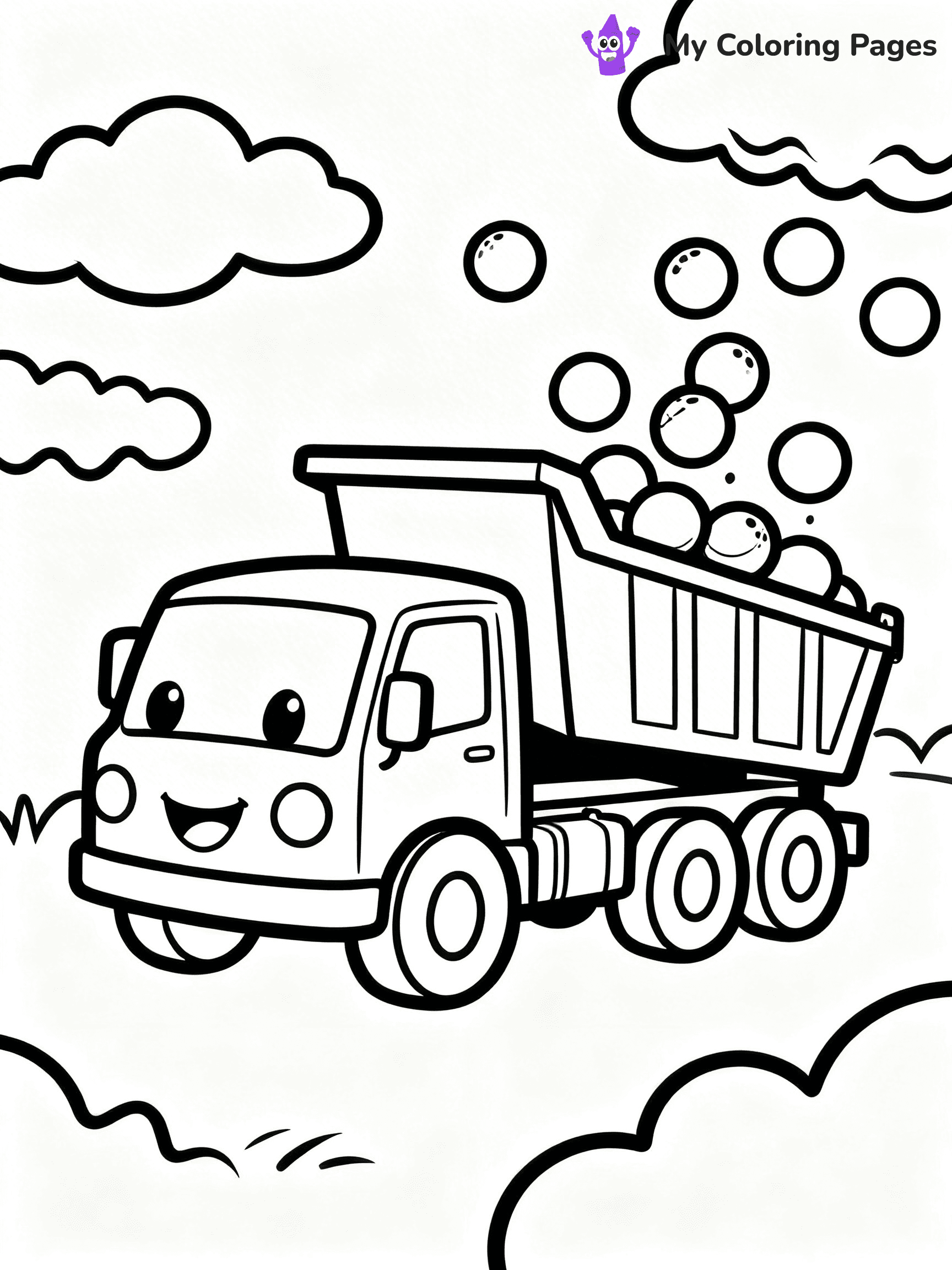 Dump Truck Coloring Pages - 8