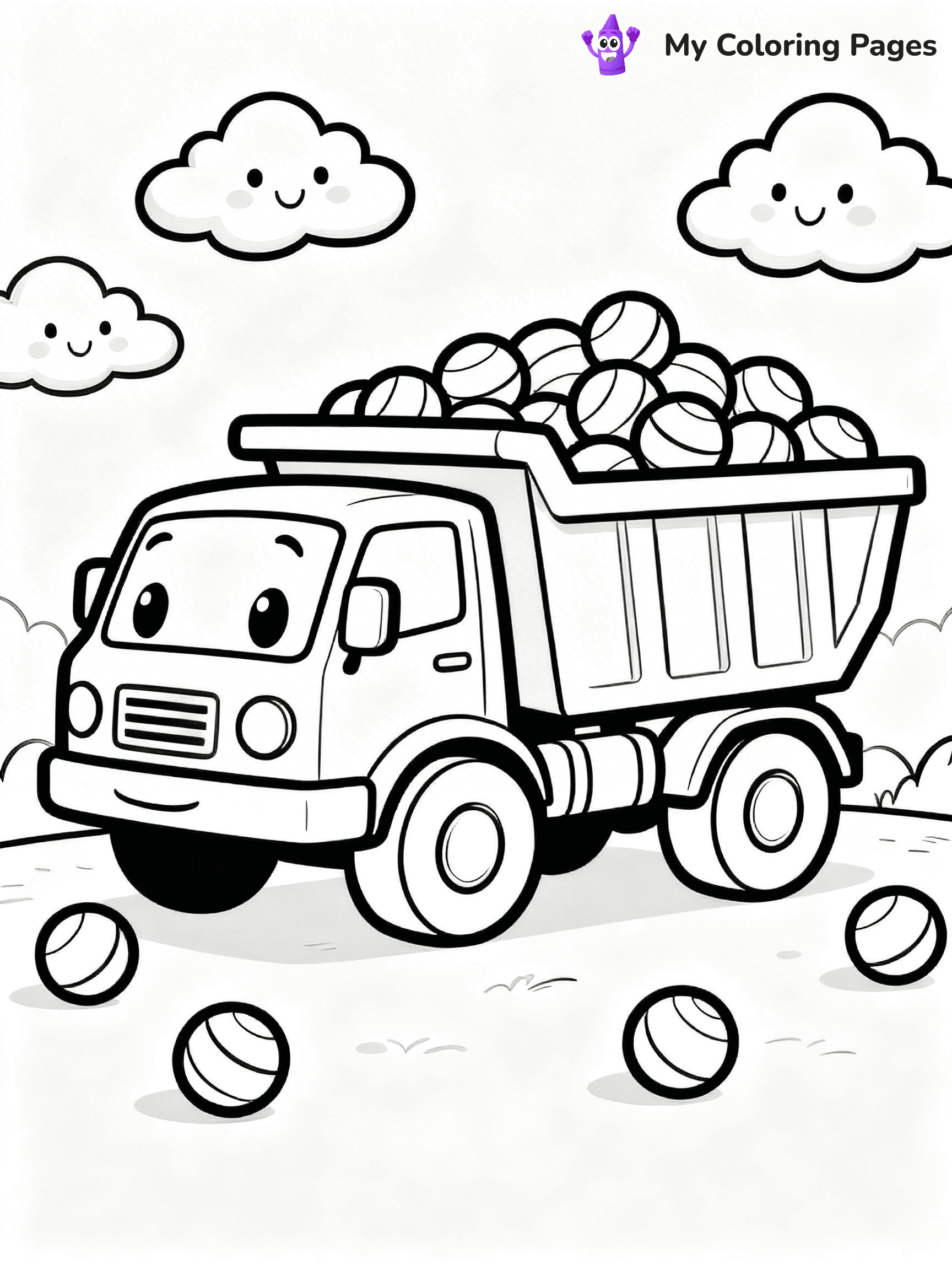Dump Truck Coloring Pages - 6