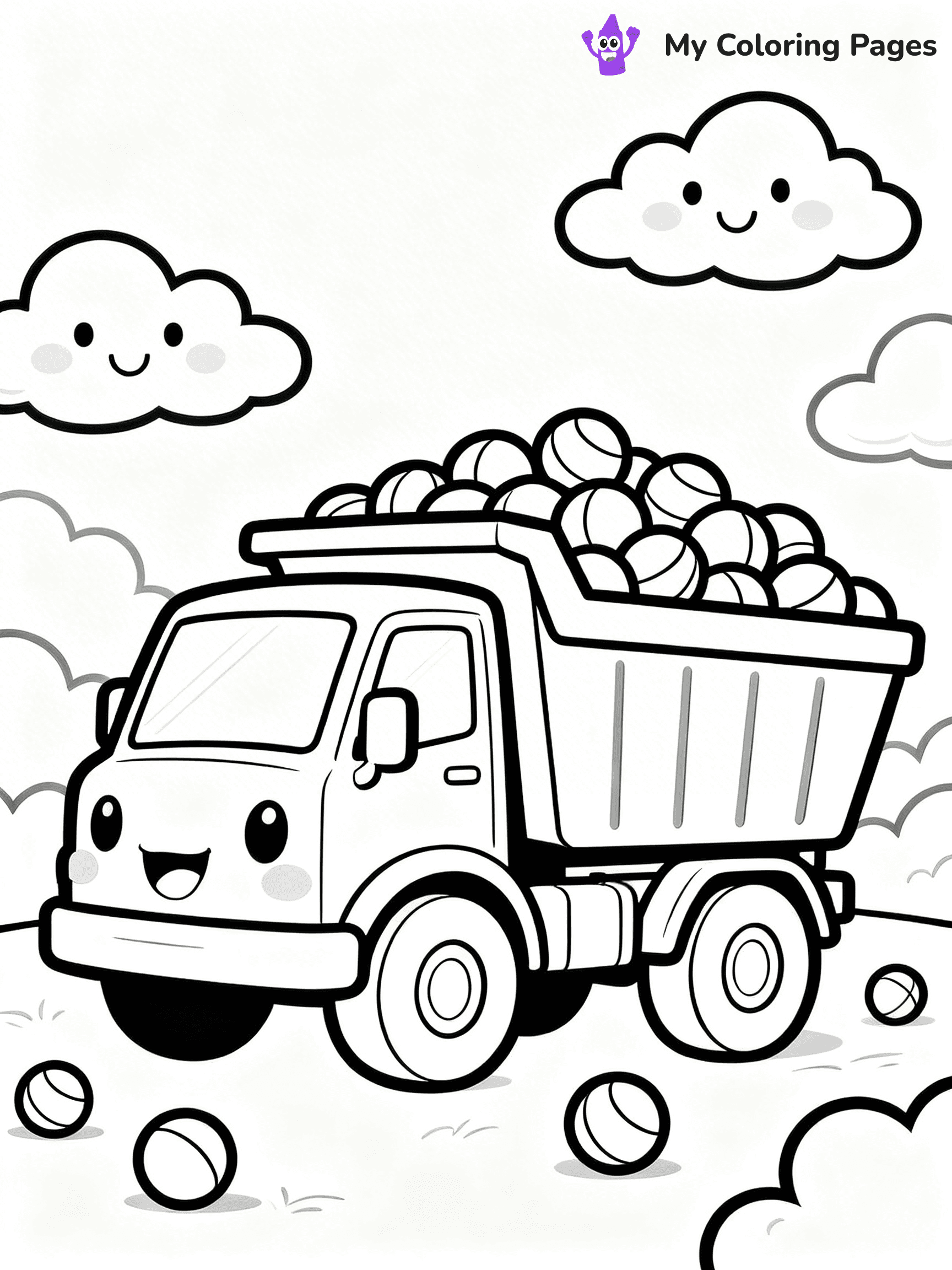Dump Truck Coloring Pages - 5