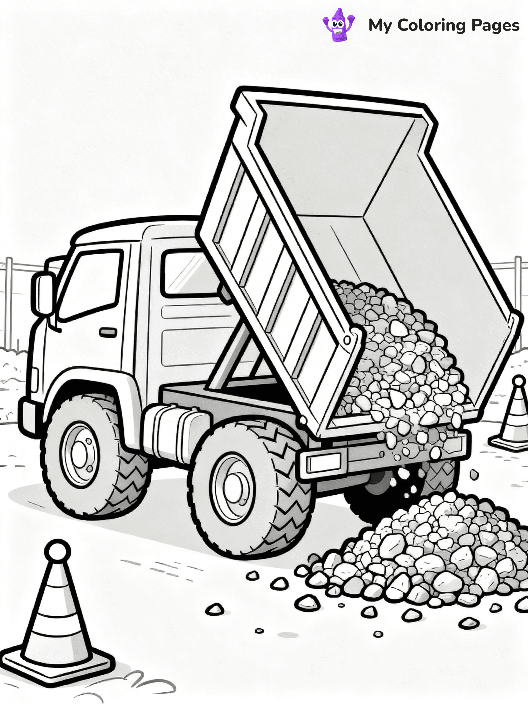 Dump Truck Coloring Pages - 3