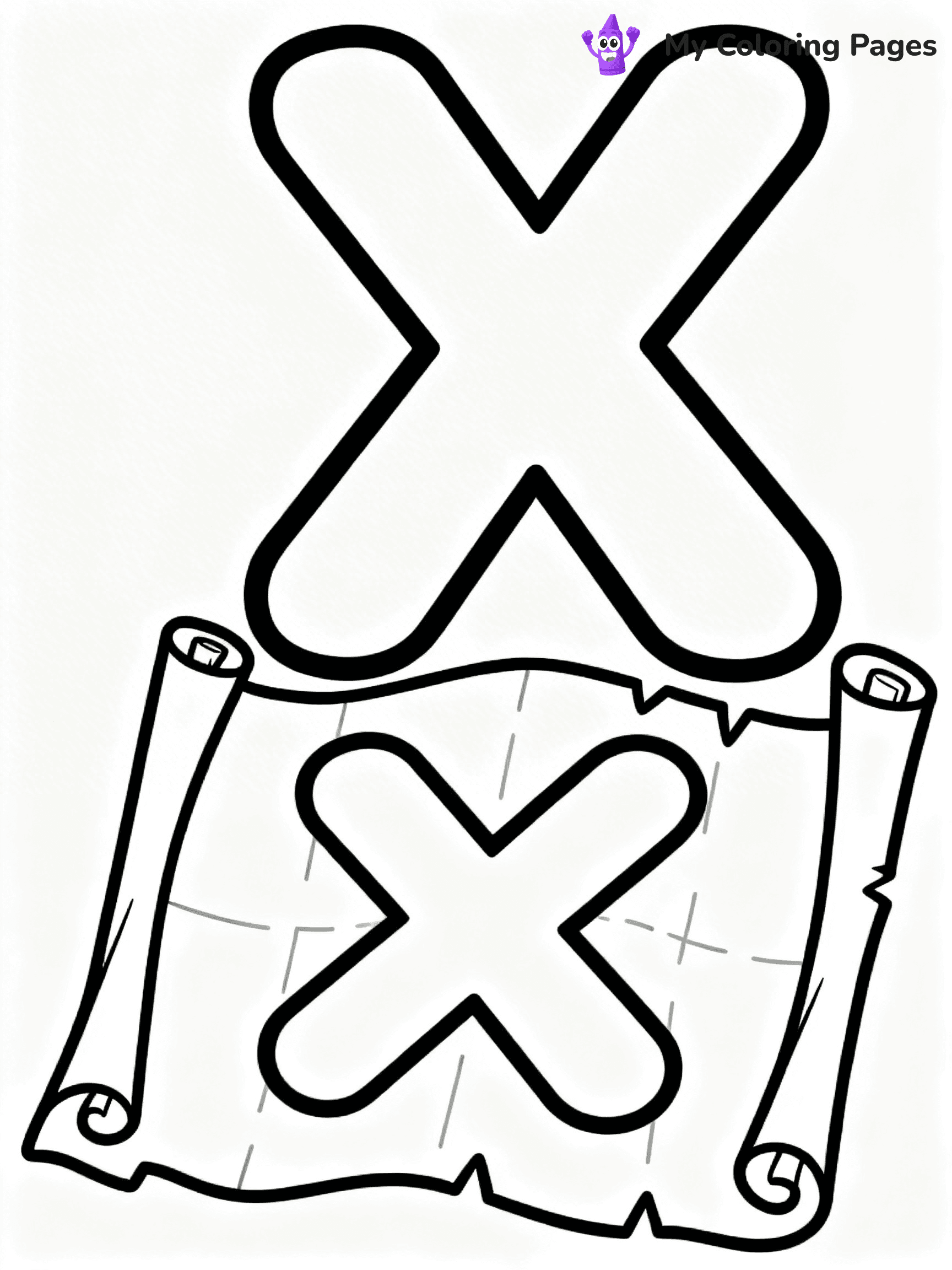 Letter X Coloring Pages - 26