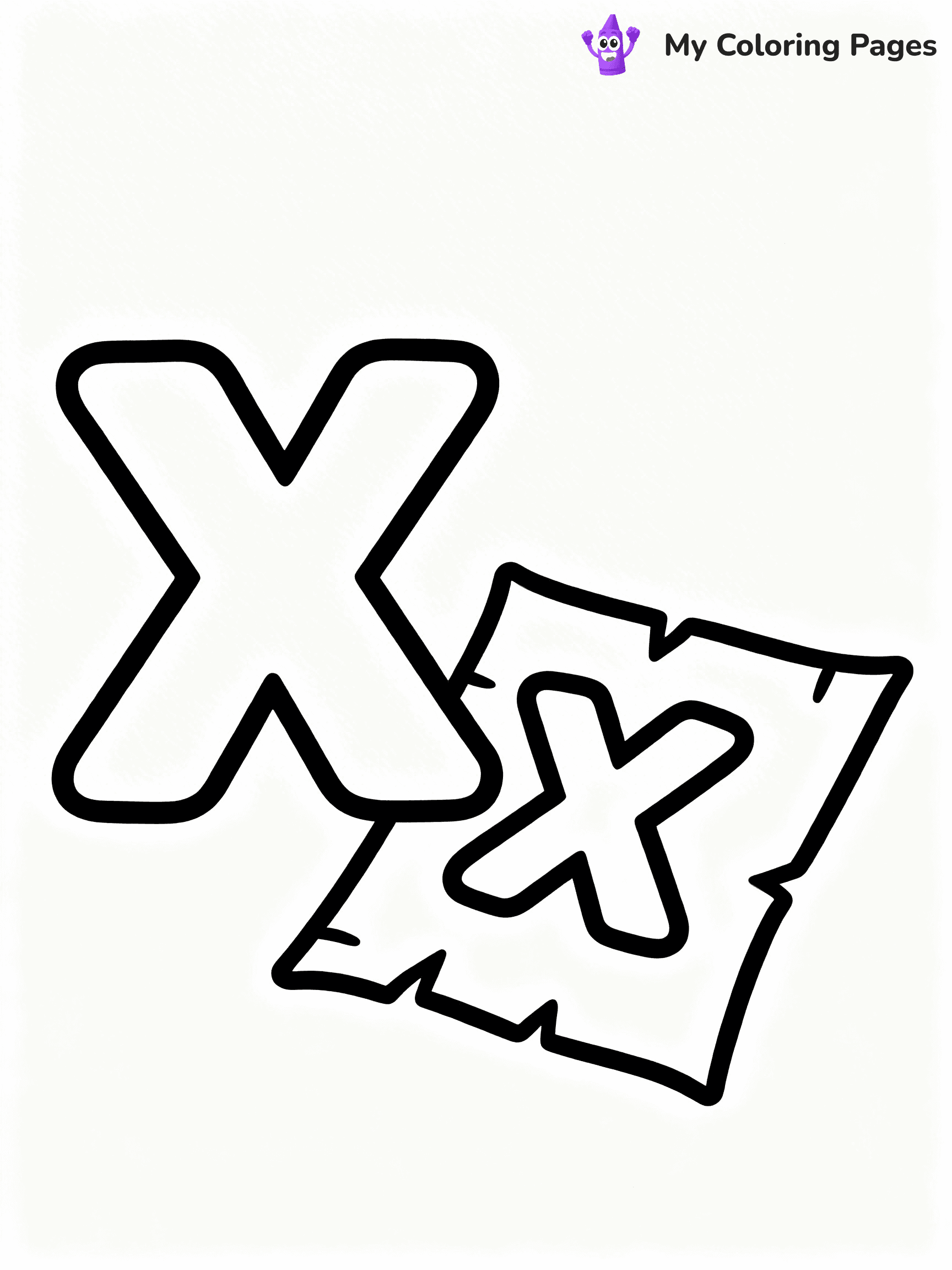 Letter X Coloring Pages - 24