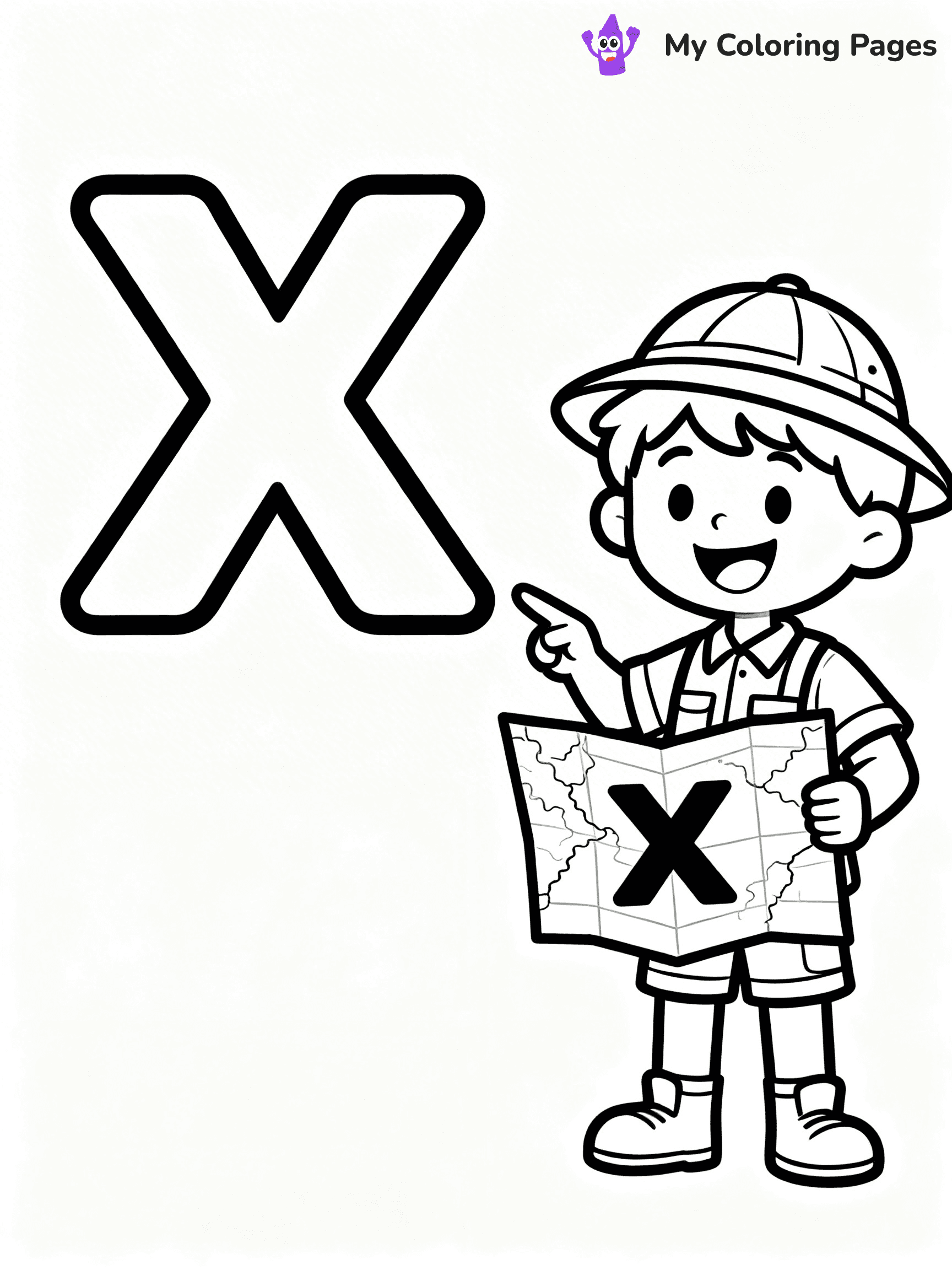 Letter X Coloring Pages - 21