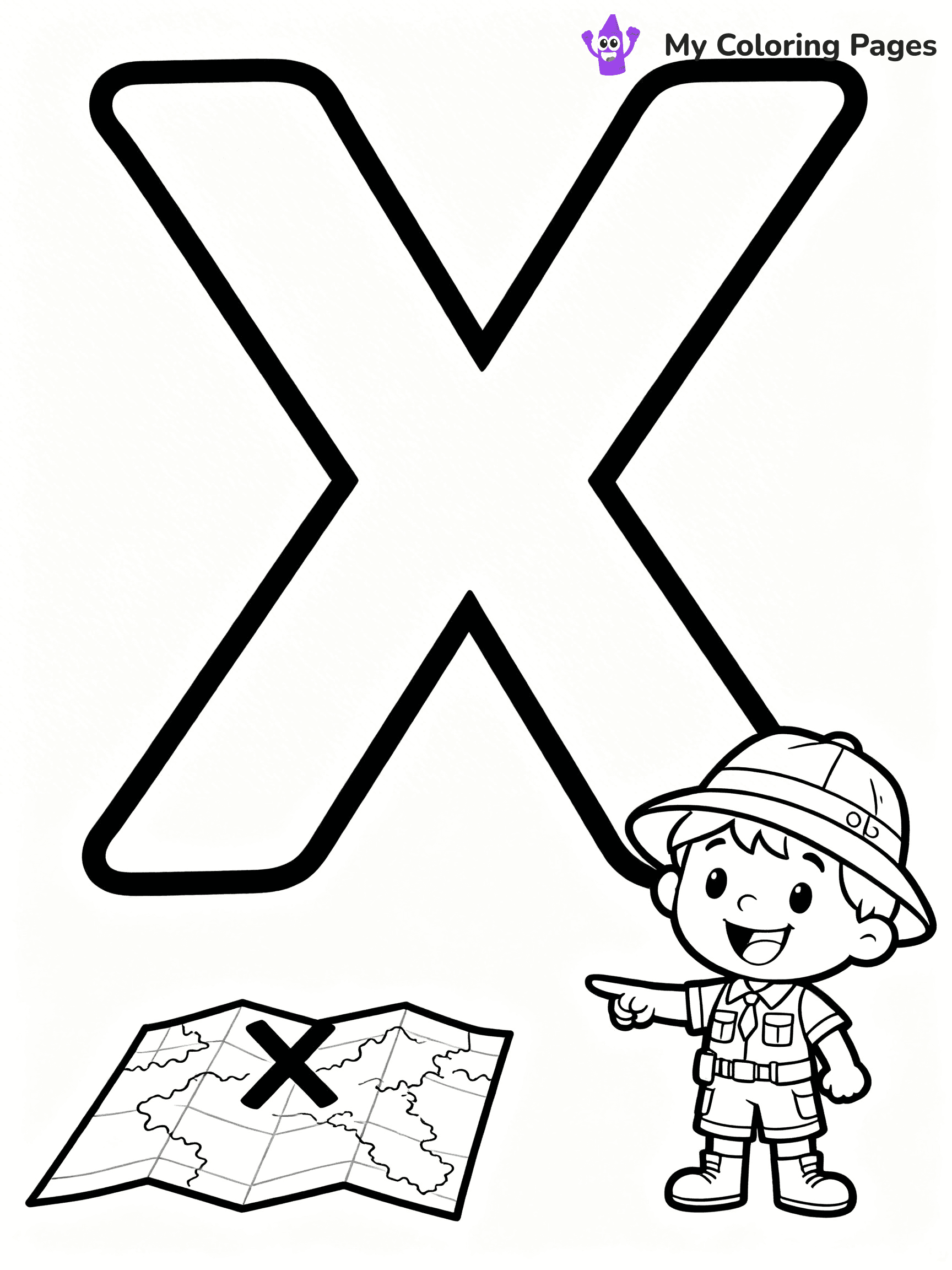 Letter X Coloring Pages - 20