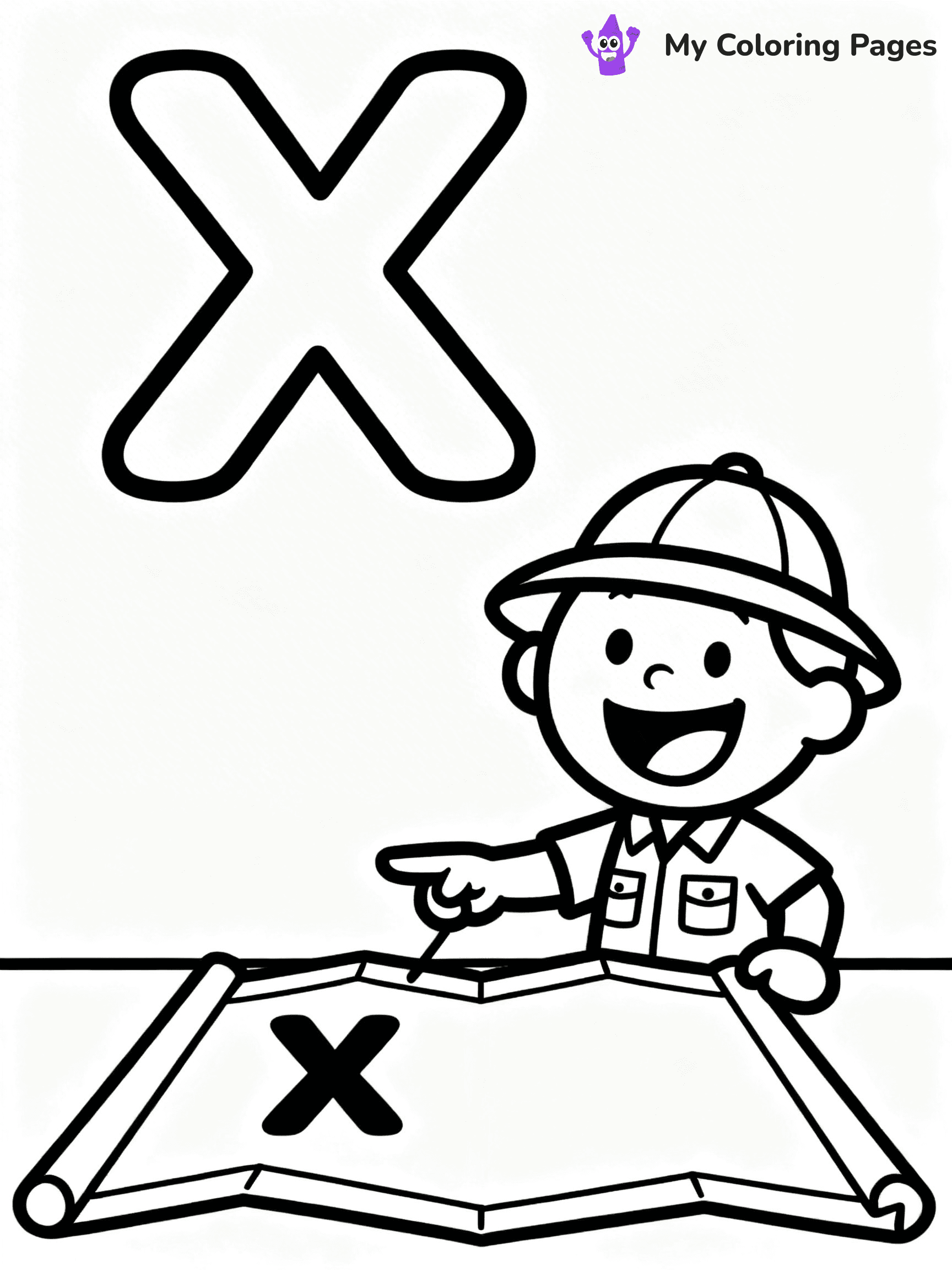 Letter X Coloring Pages - 19