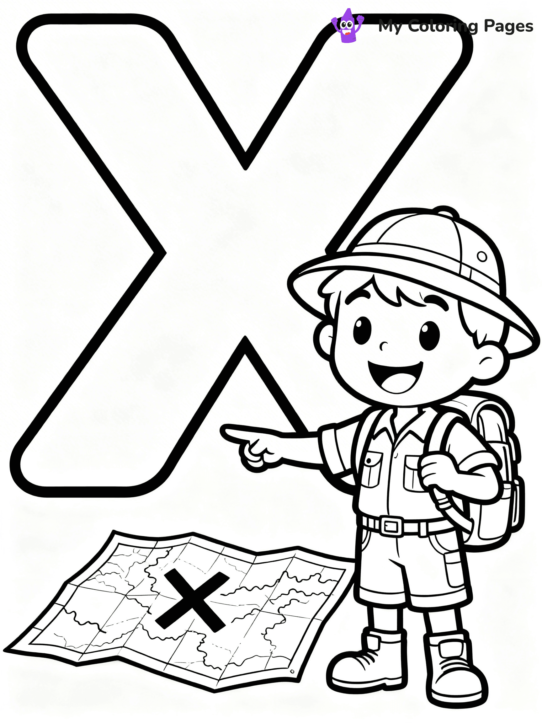 Letter X Coloring Pages - 18