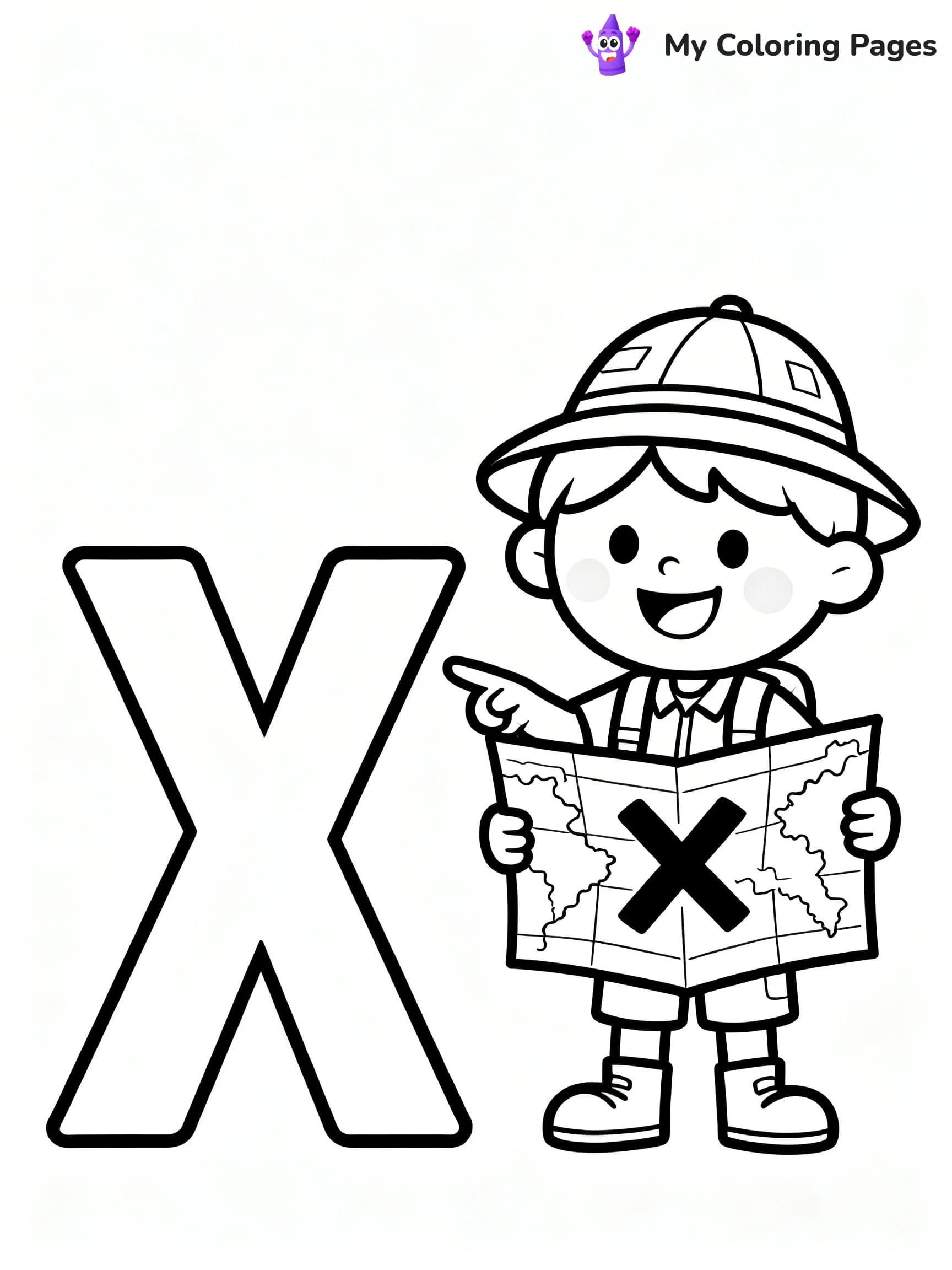 Letter X Coloring Pages - 17