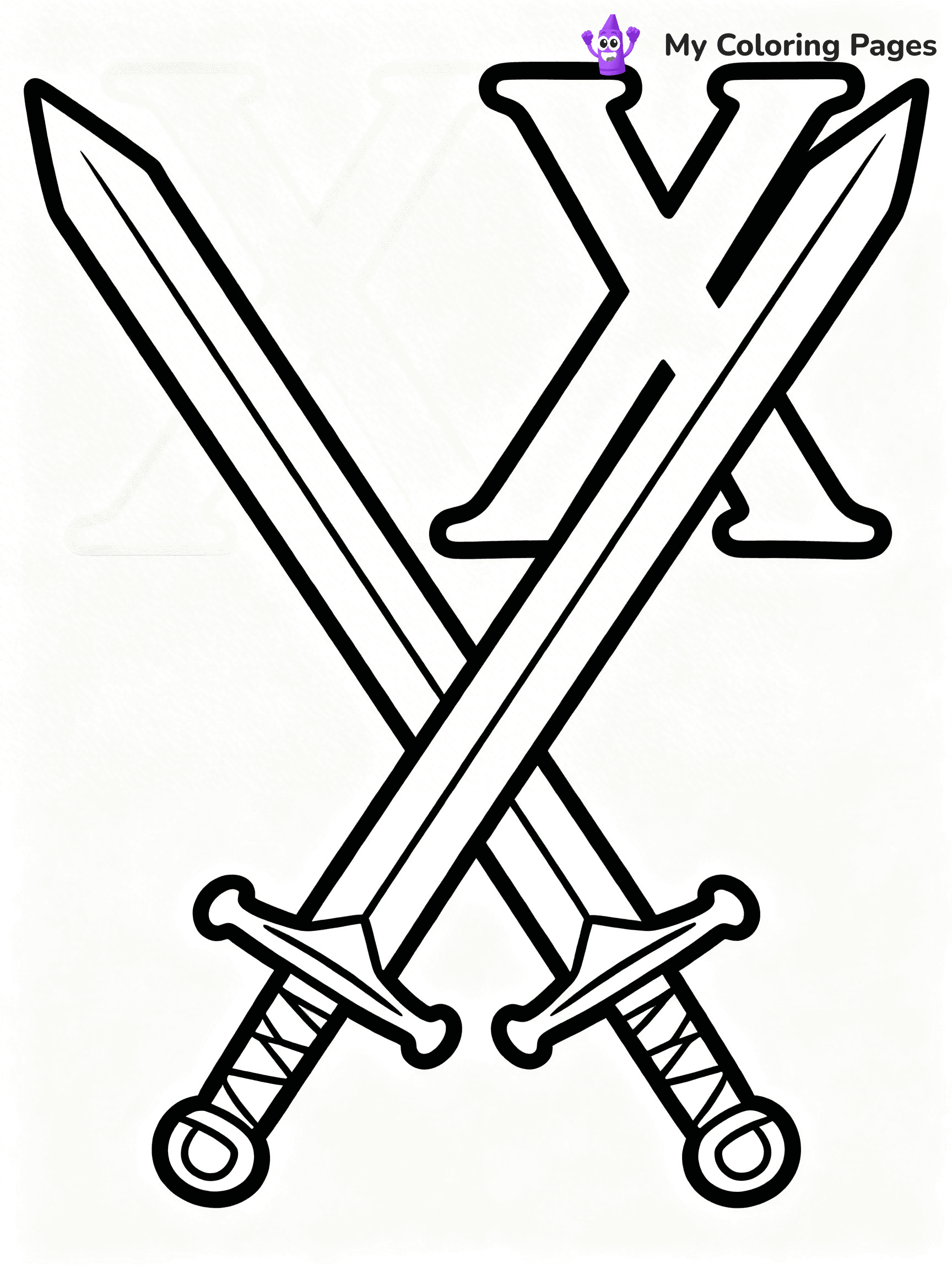 Letter X Coloring Pages - 14