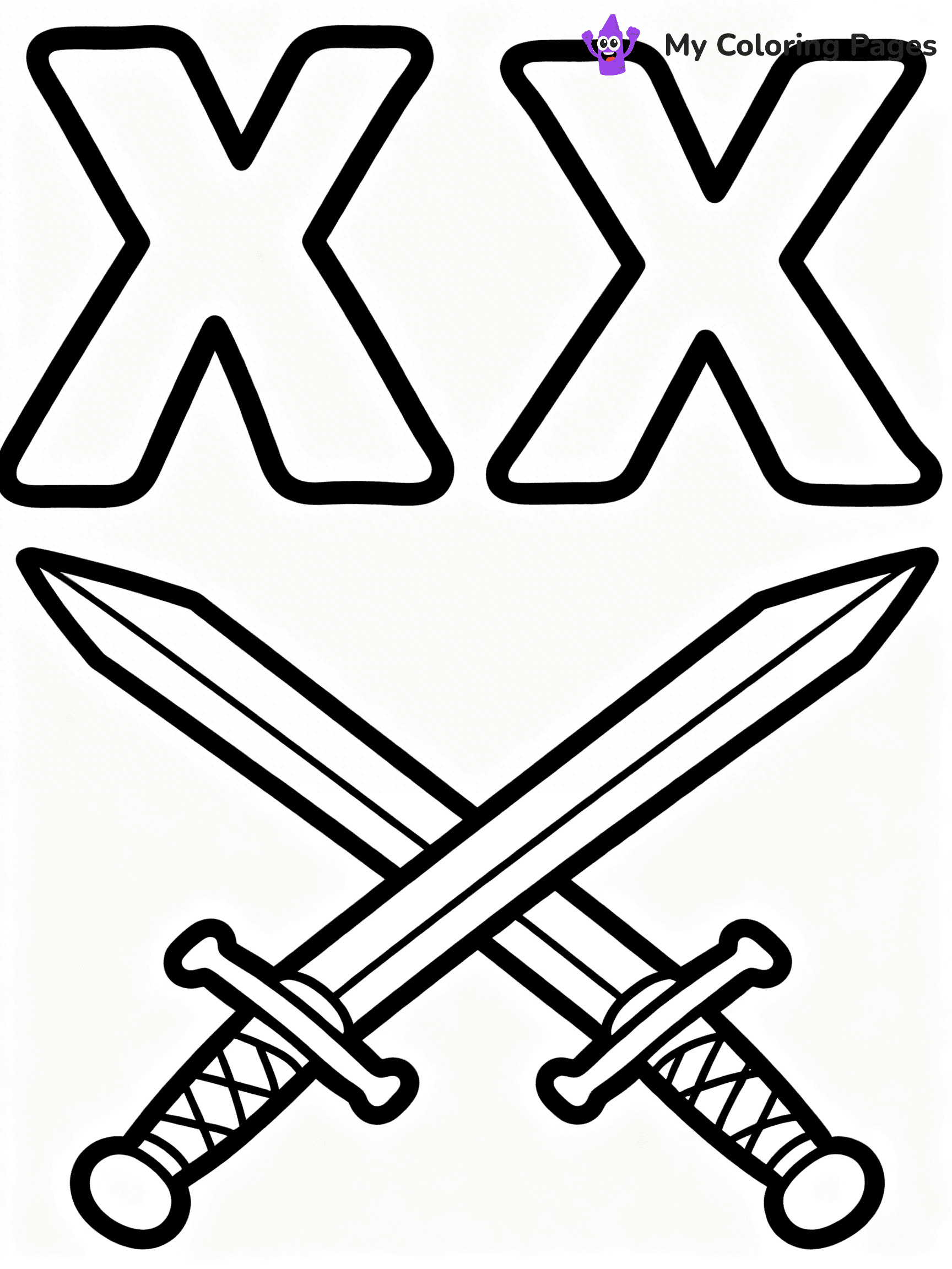 Letter X Coloring Pages - 12