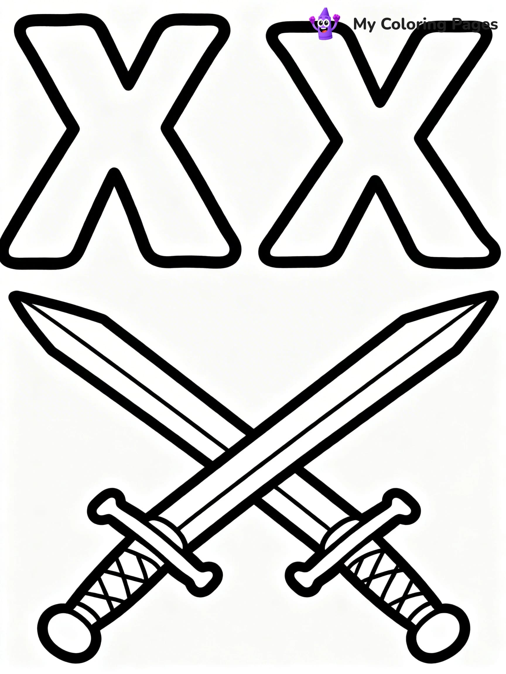 Letter X Coloring Pages - 12