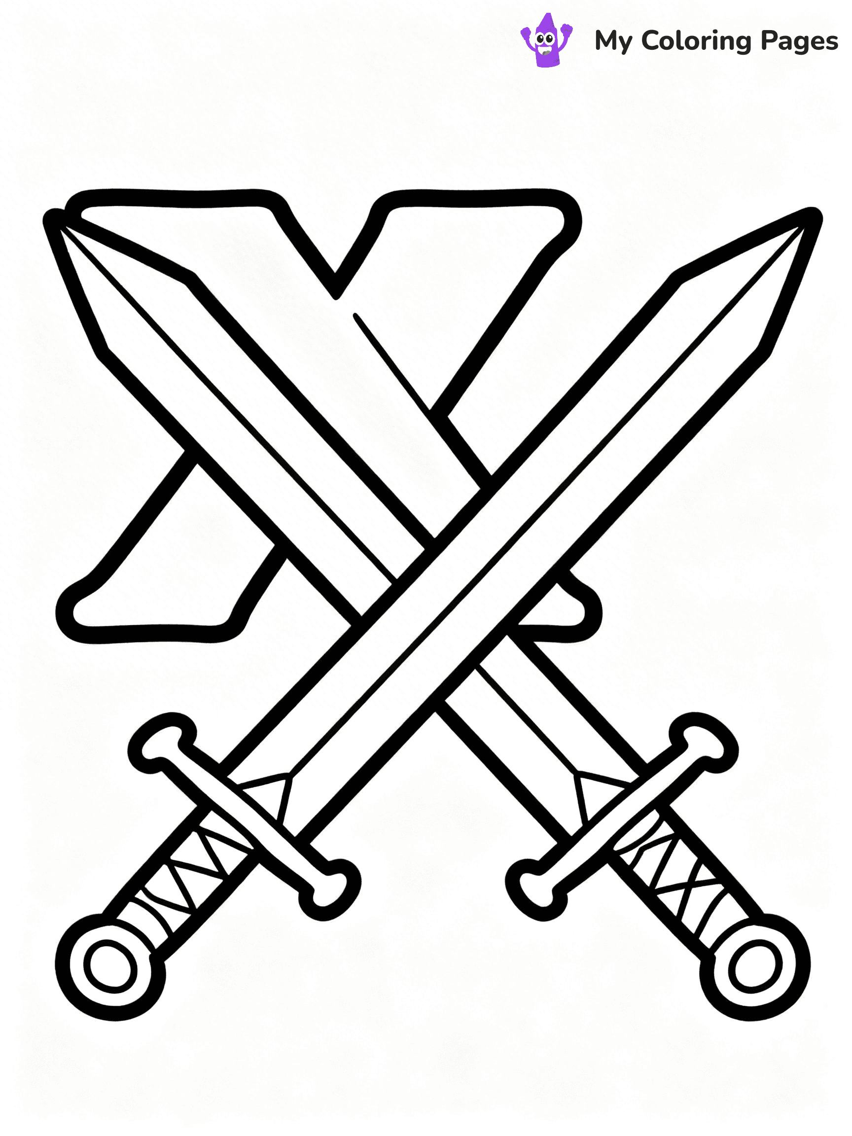 Letter X Coloring Pages - 8