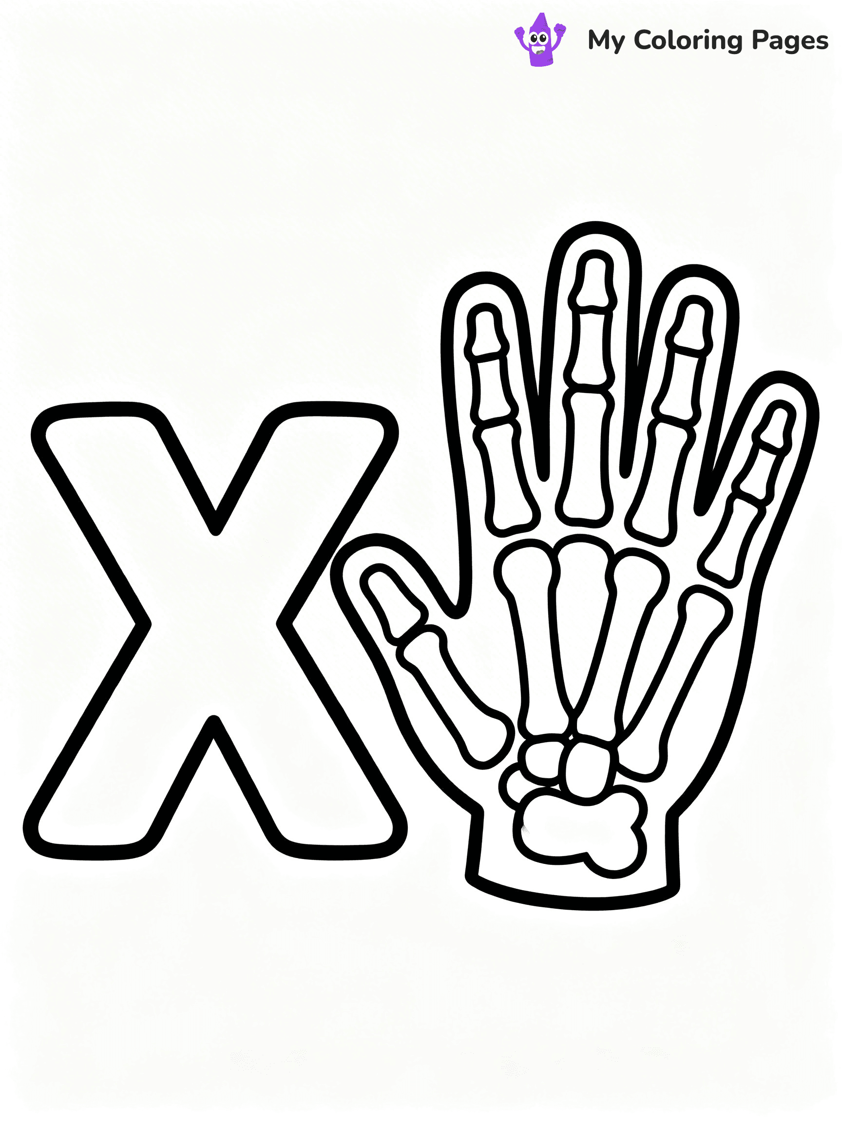 Letter X Coloring Pages - 7
